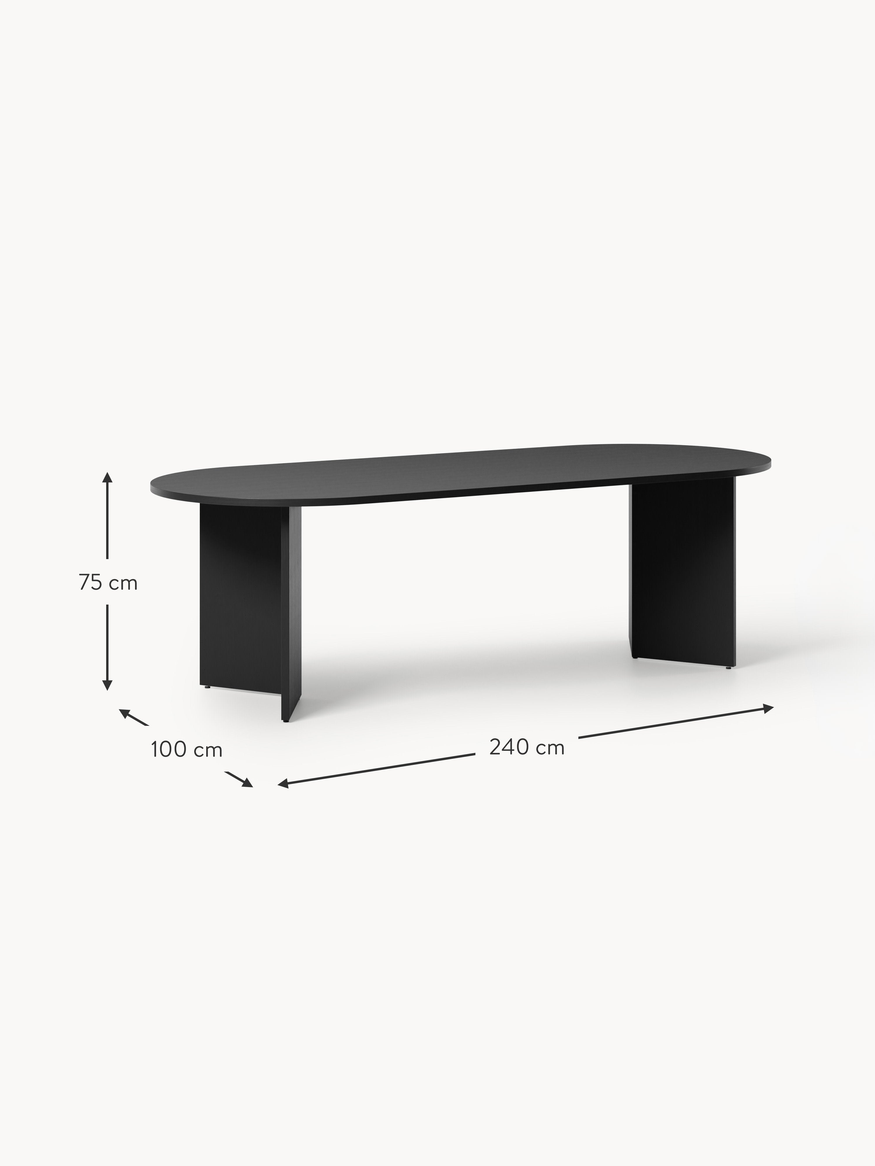 Toni Oval Wooden Dining Table, in various sizes