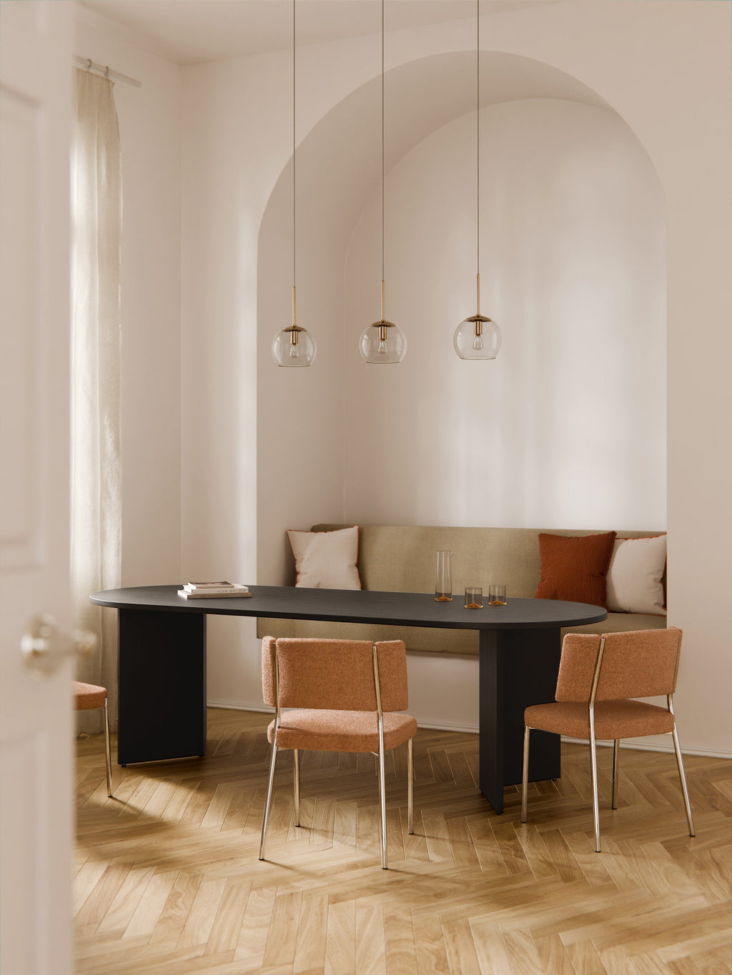 Toni Oval Wooden Dining Table, in various sizes