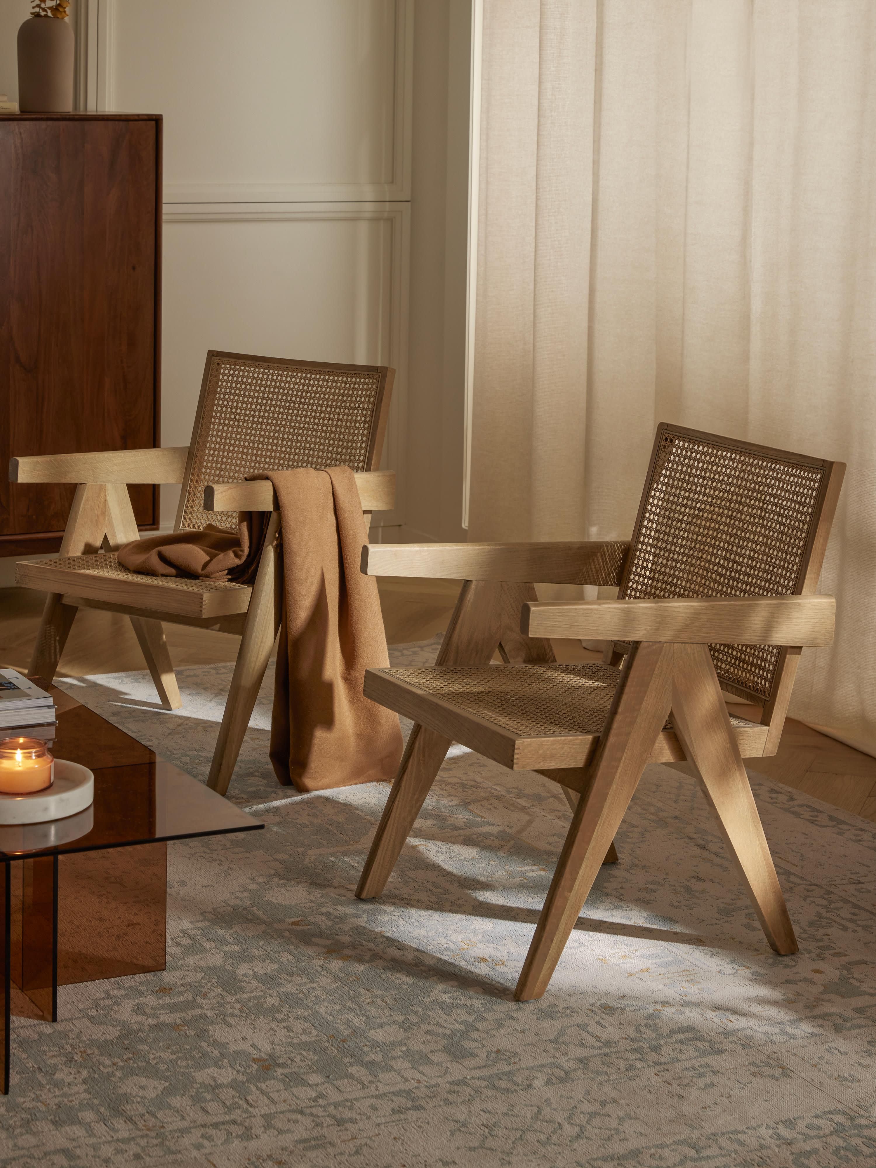 Sissi Armchair with Viennese Wickerwork