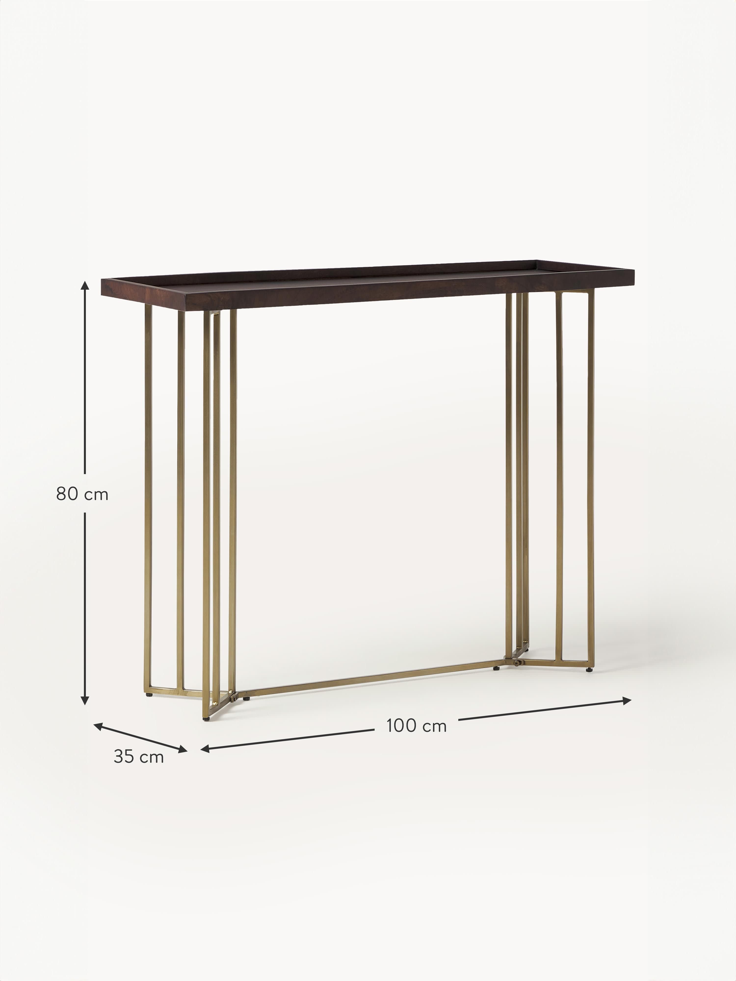 Luca Mango Wood Console Table