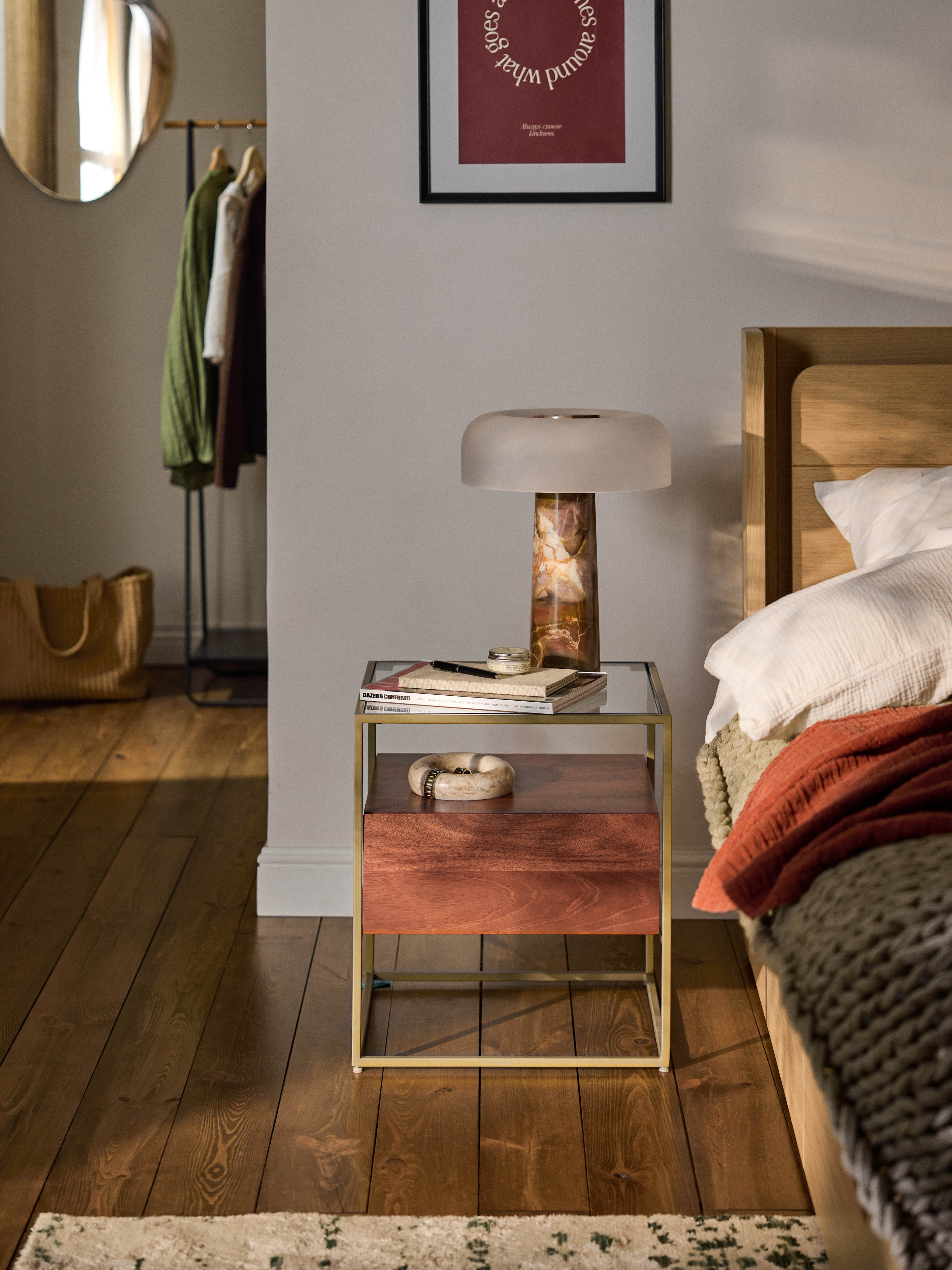 Theodor Bedside Table with Drawer