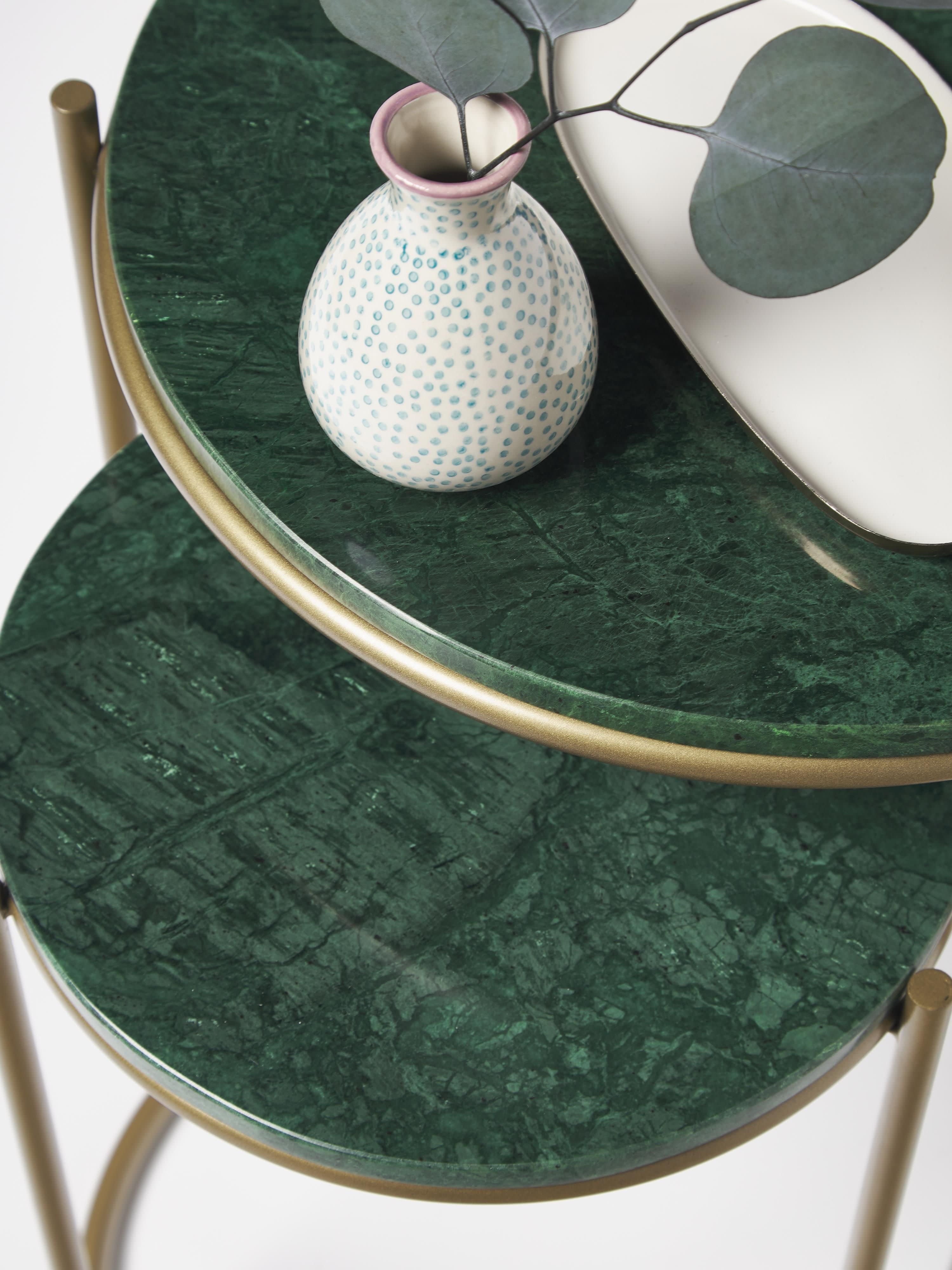 Ella Marble Side Tables, Set of 2