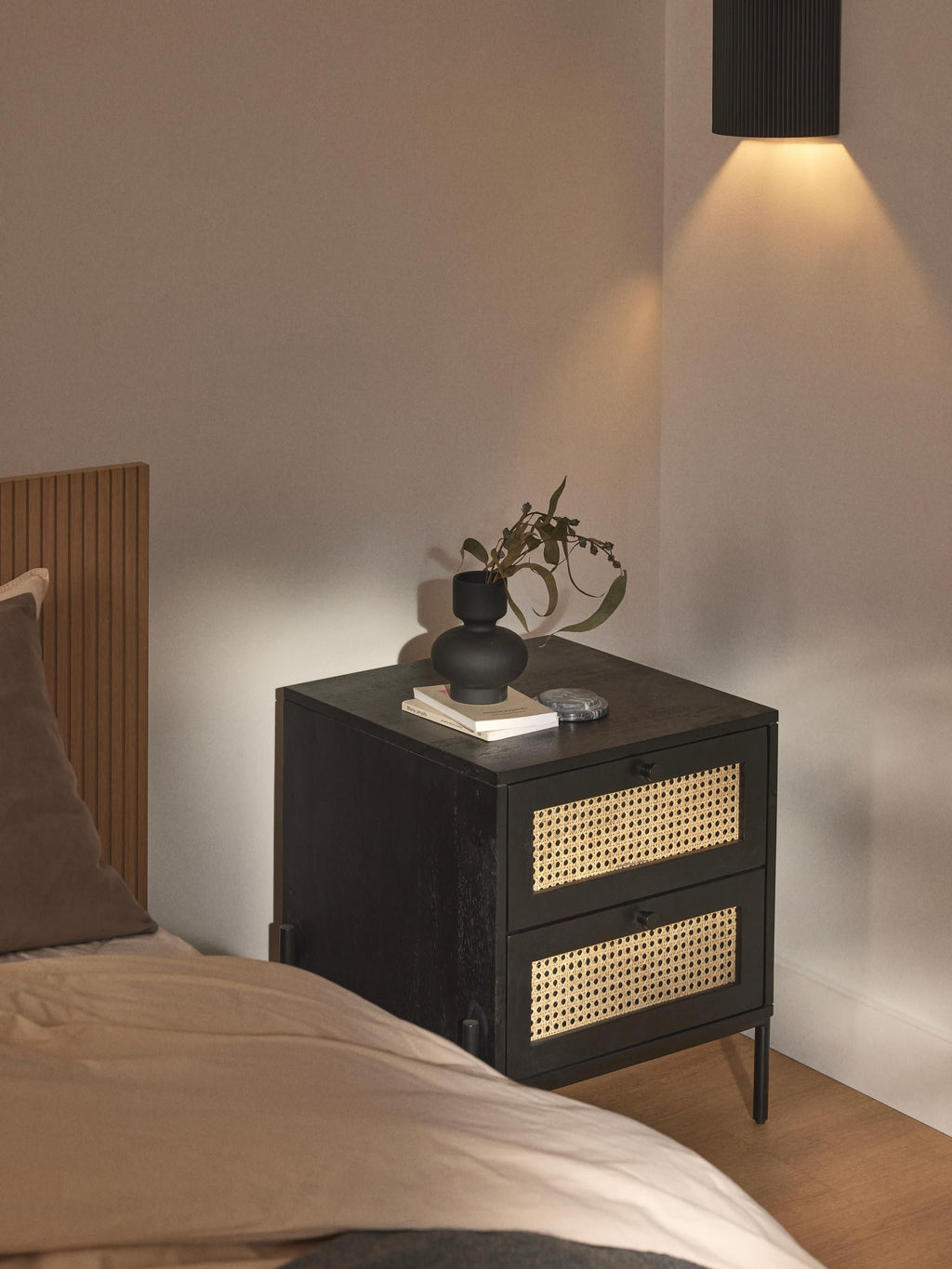 Vienna Bedside Table with Drawers