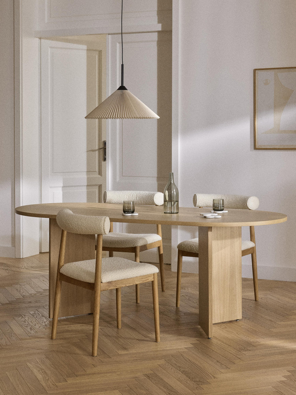 Toni Oval Wooden Dining Table, in various sizes
