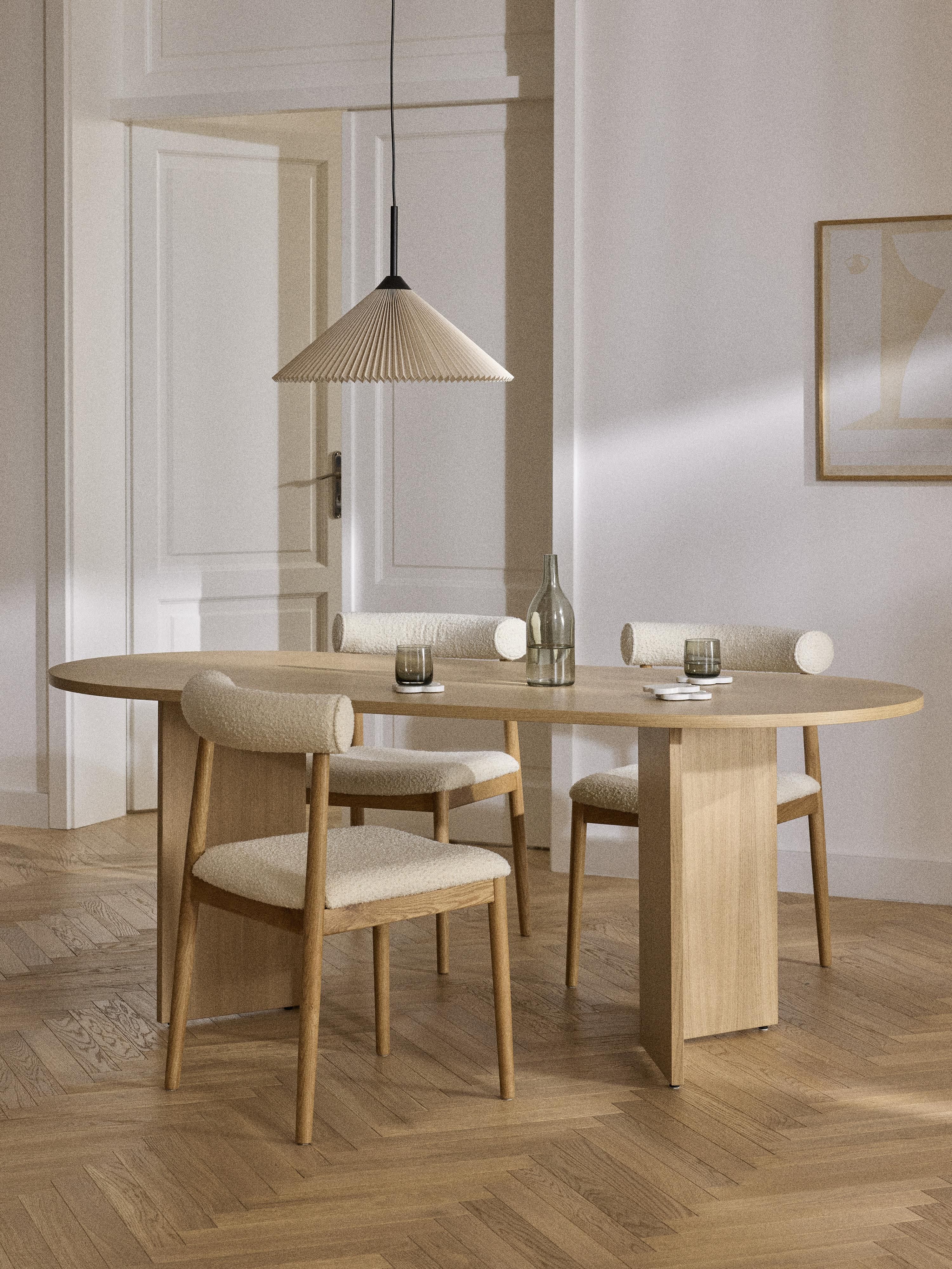 Toni Oval Wooden Dining Table, in various sizes