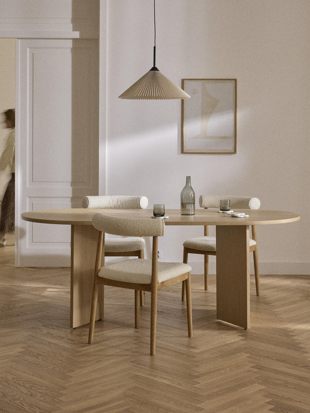 Toni Oval Wooden Dining Table, in various sizes