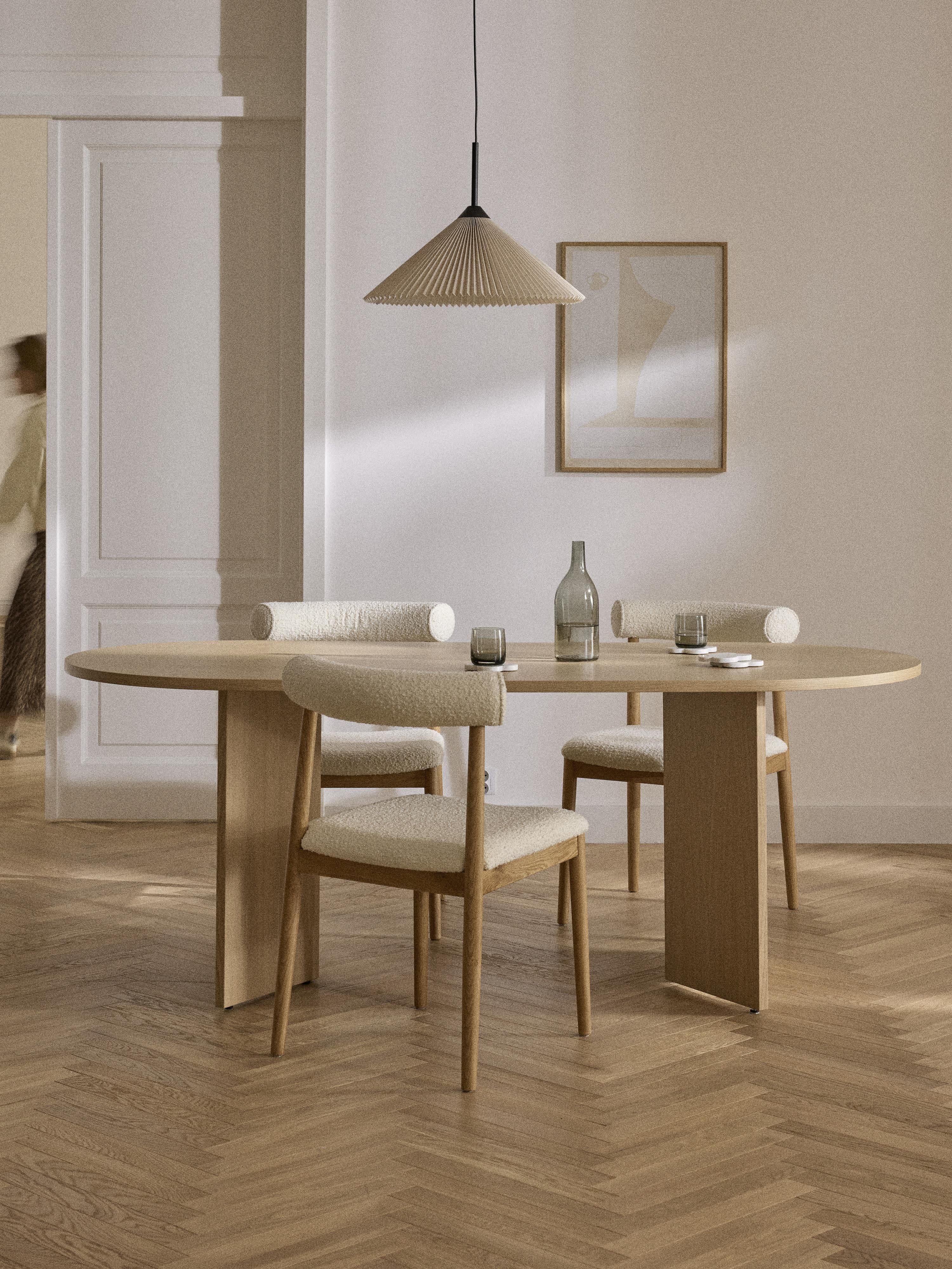 Toni Oval Wooden Dining Table, in various sizes
