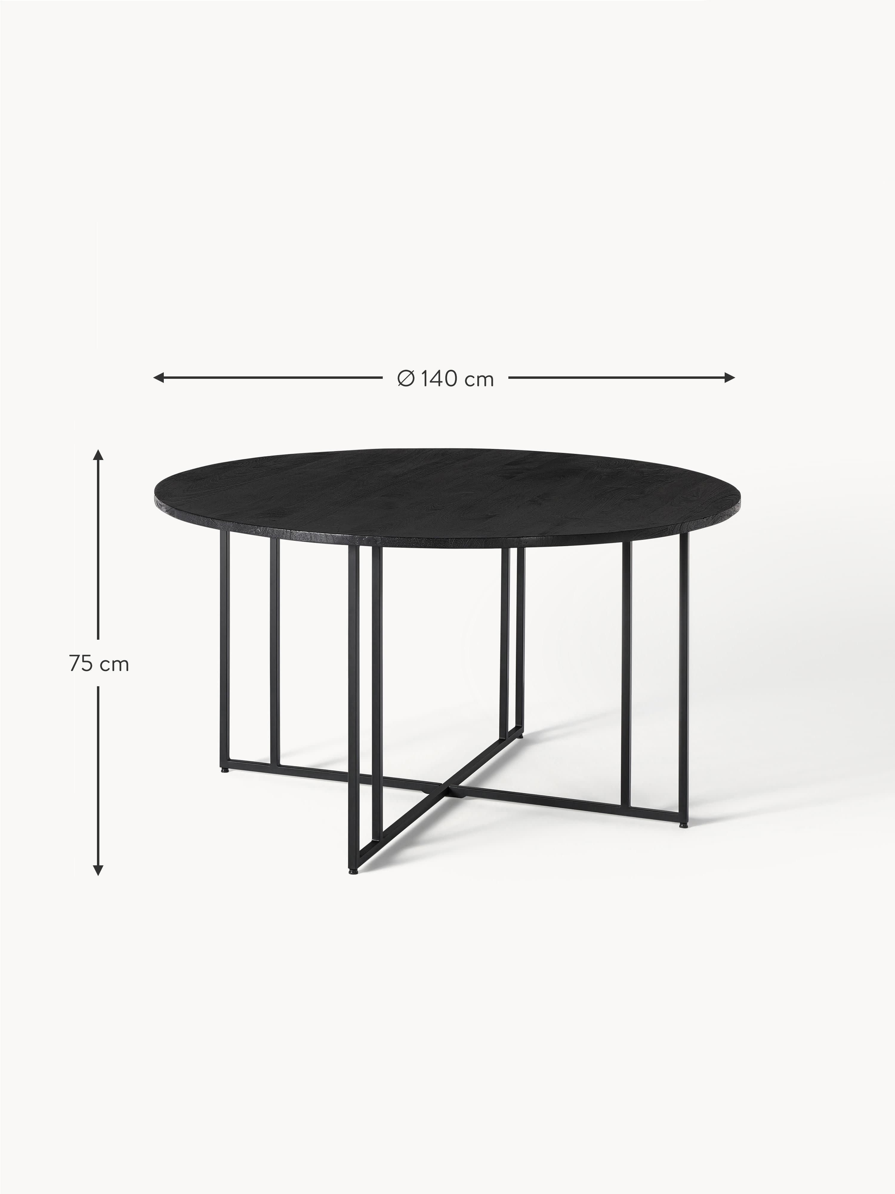 Luca Round Mango Wood Dining Table, in various sizes