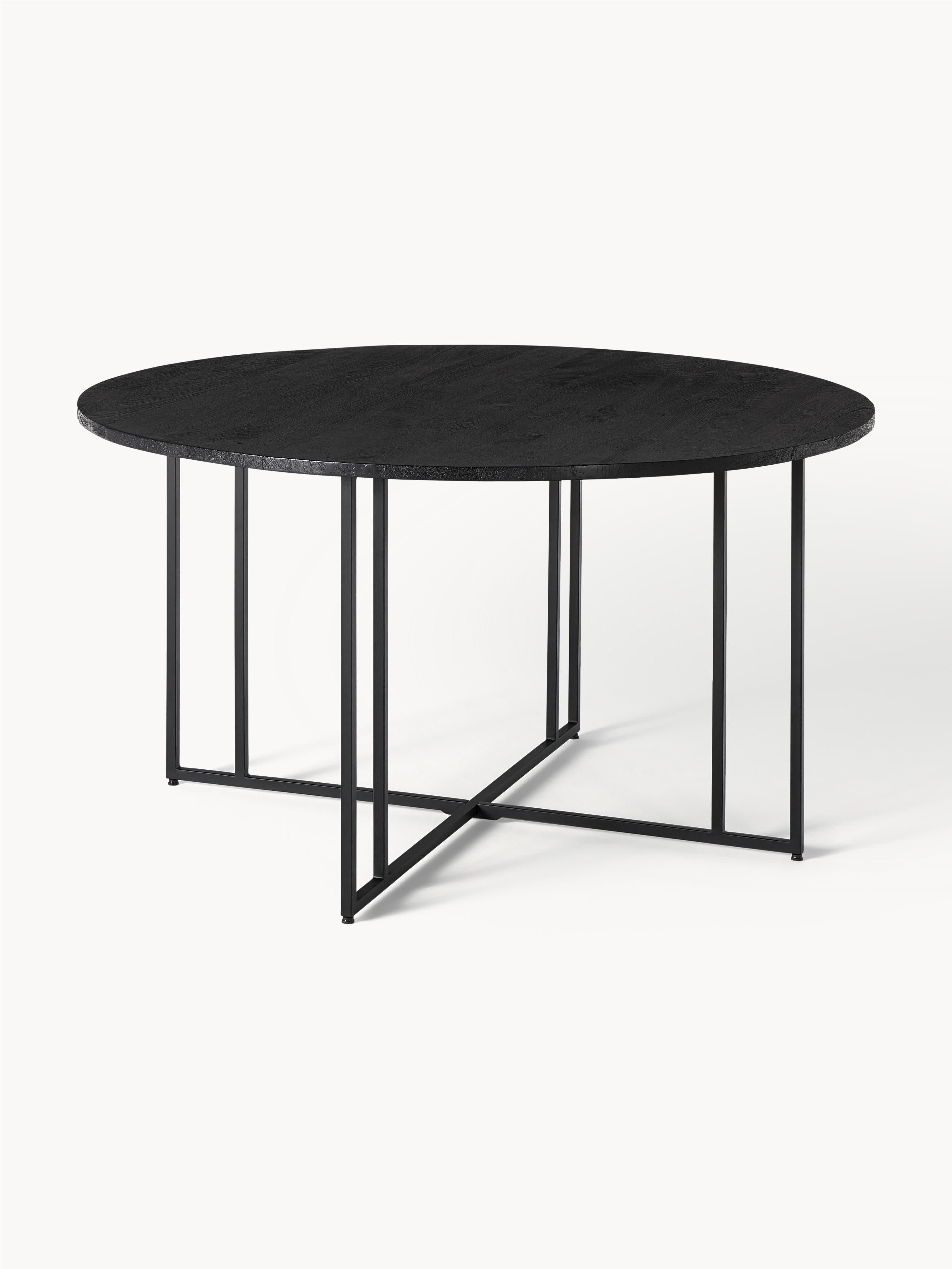 Gallery image 1 - Round Mango Wood Dining Table Luca, in various sizes