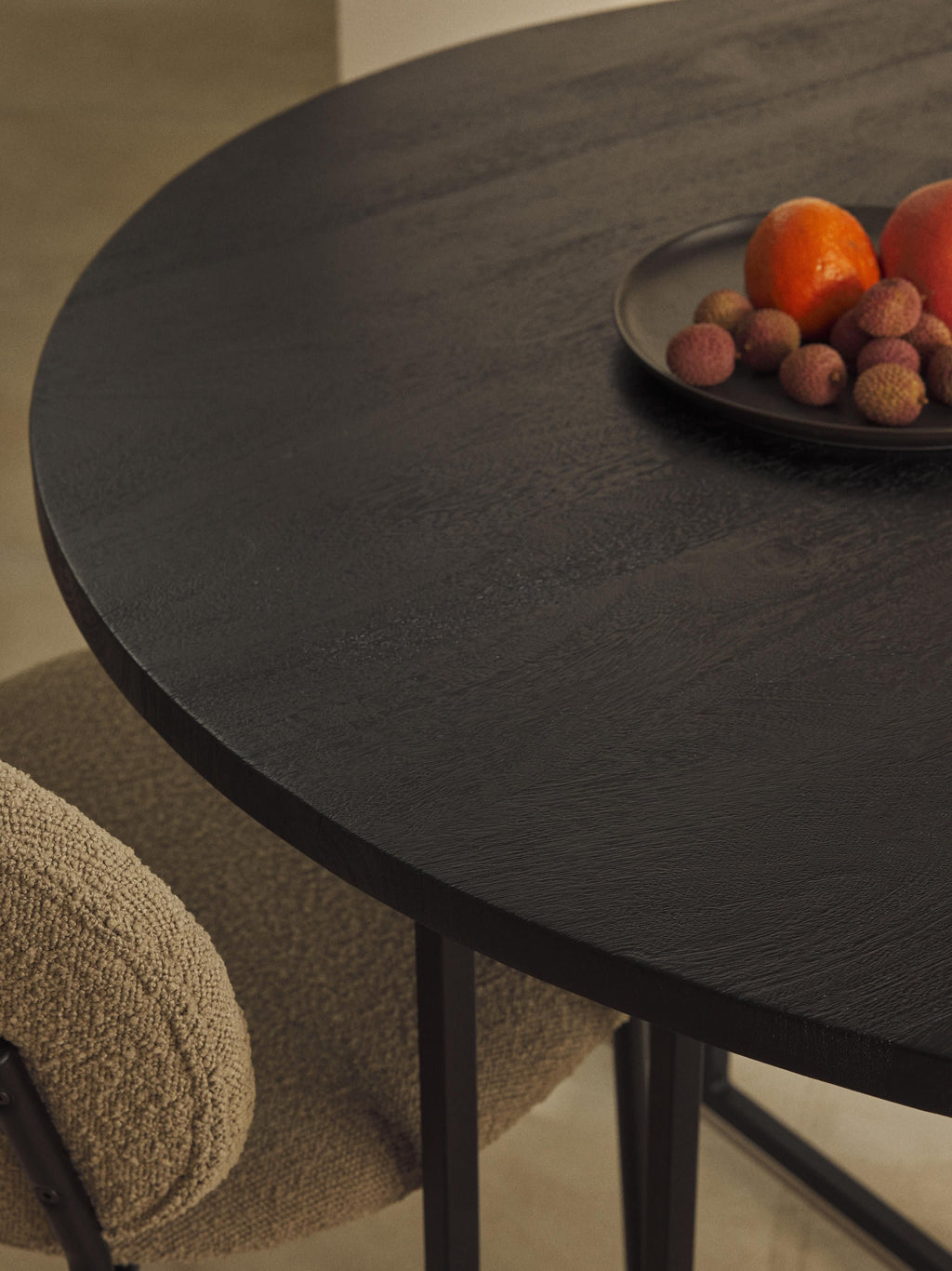 Luca Round Mango Wood Dining Table, in various sizes