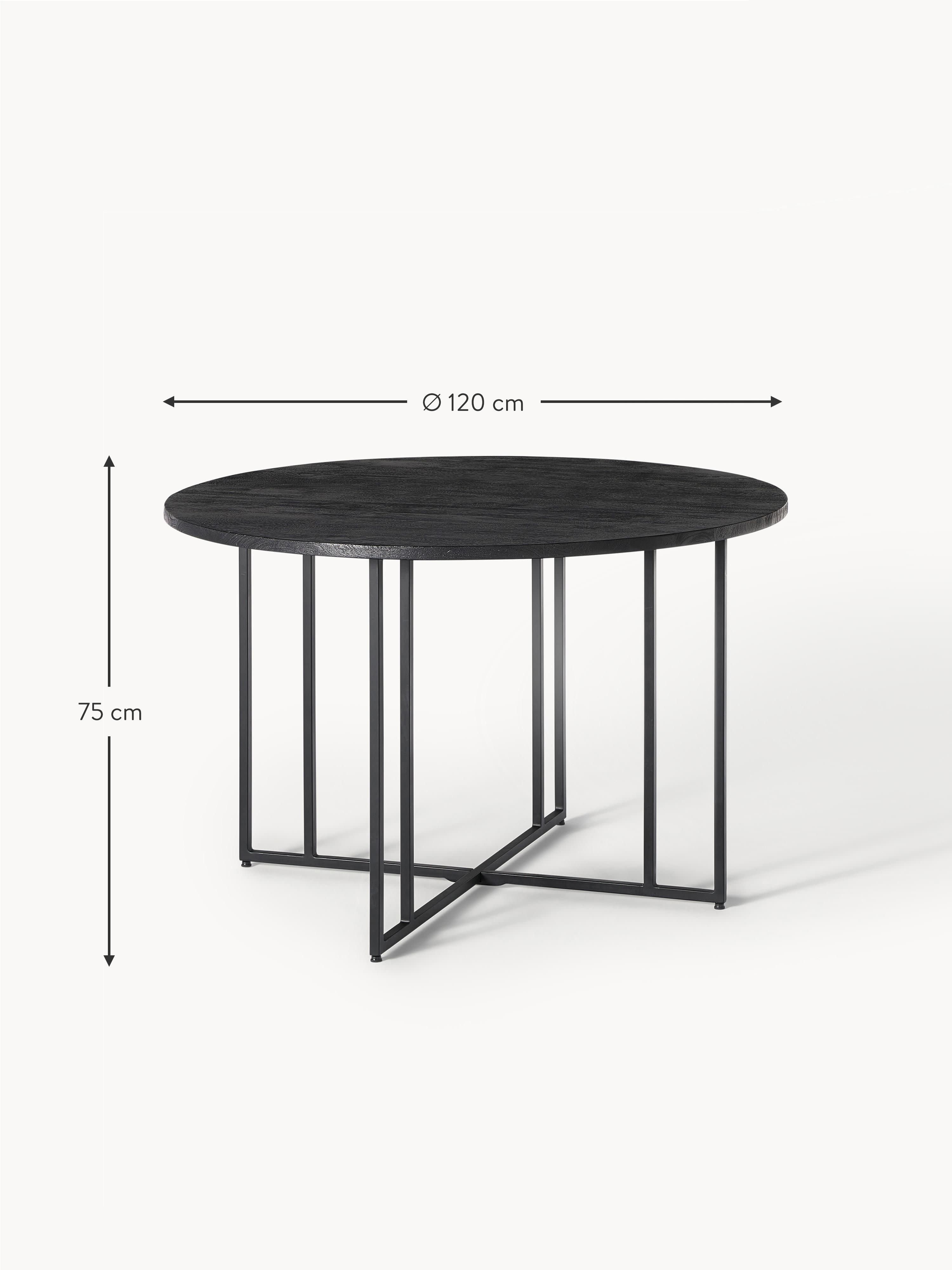 Luca Round Mango Wood Dining Table, in various sizes