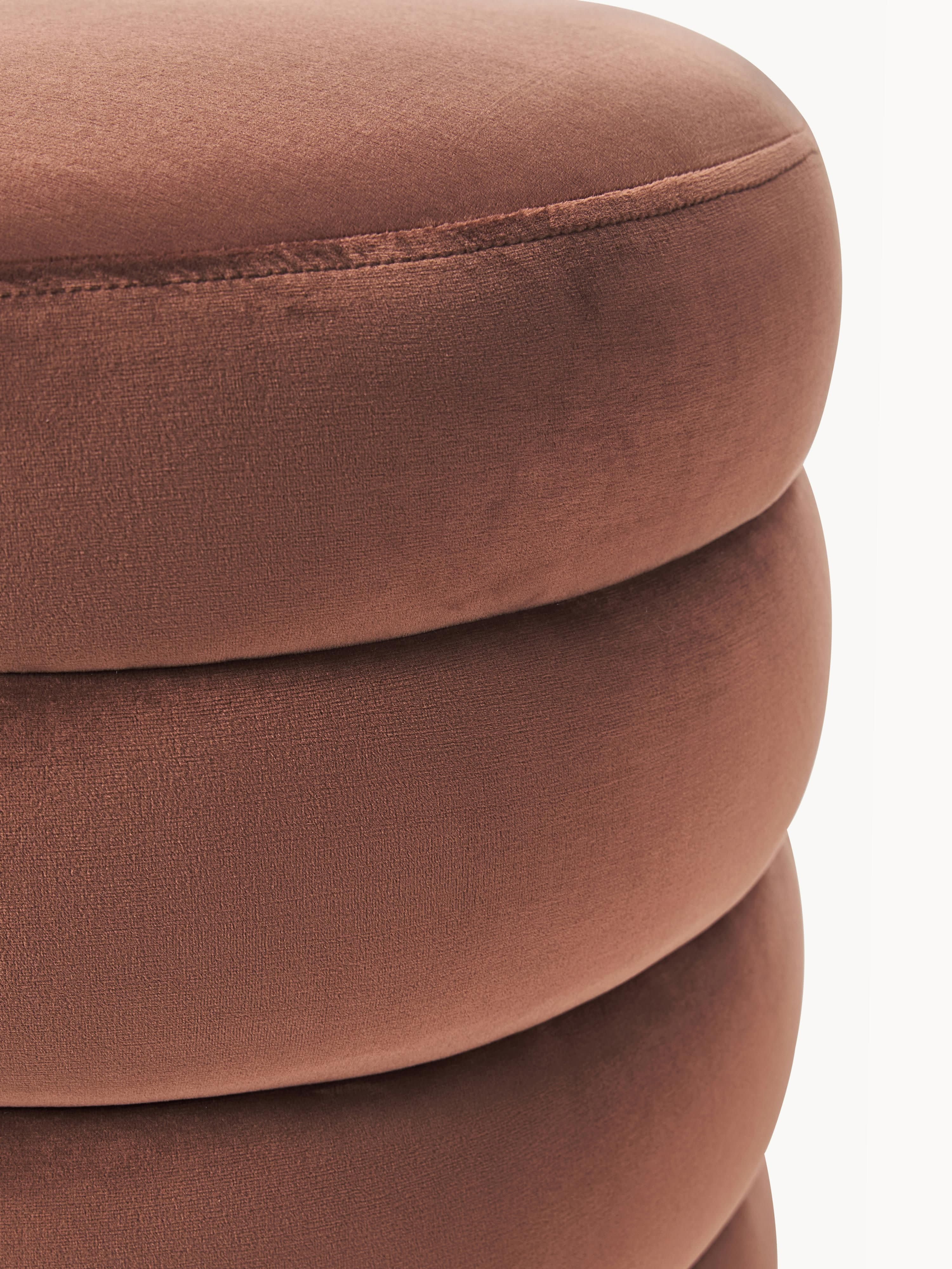 Alto Velvet Upholstered Stool