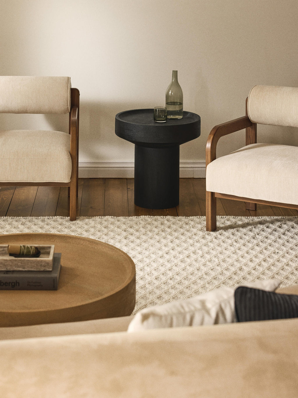 Benno Round Mango Wood Side Table