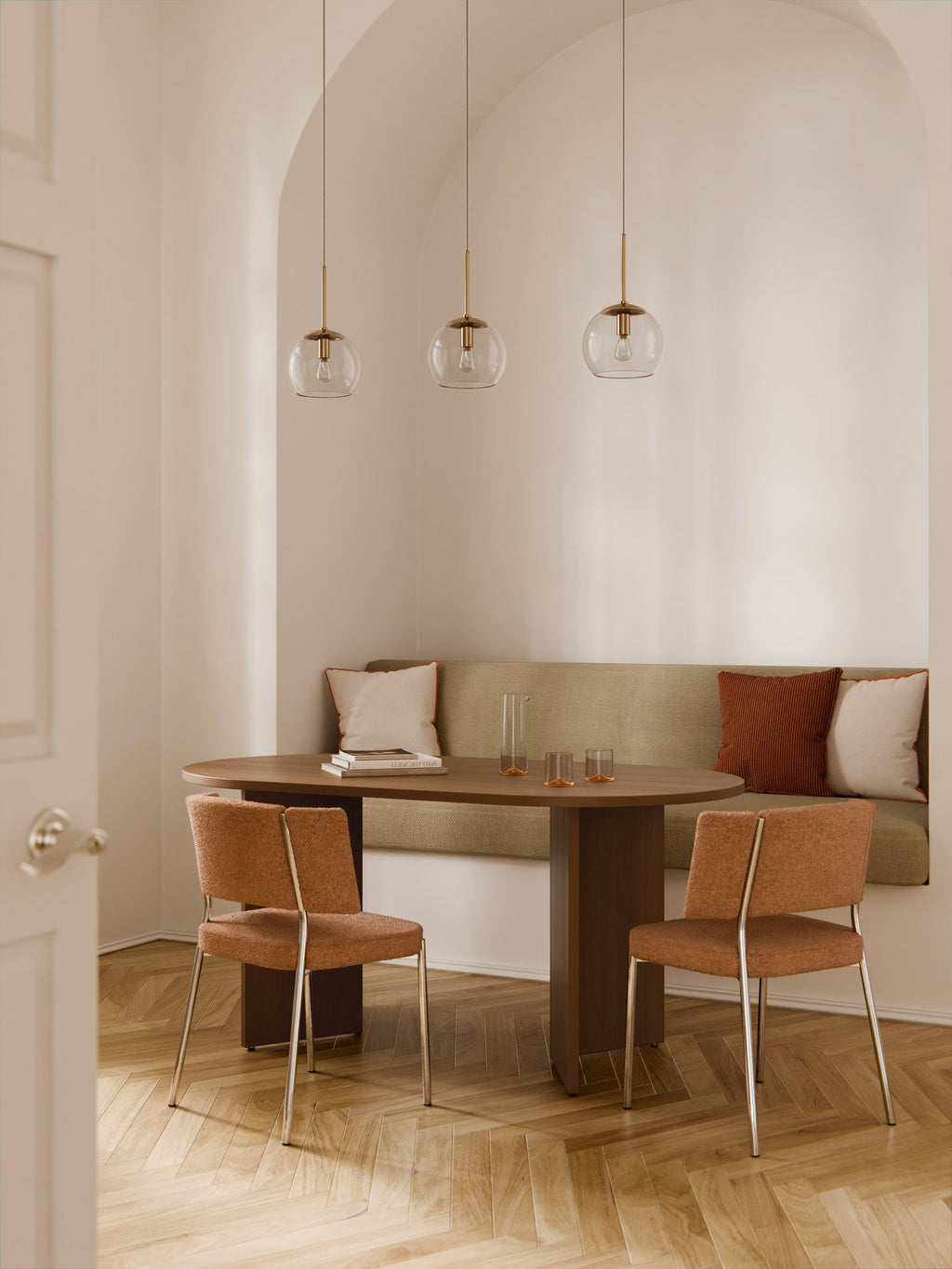 Toni Oval Wooden Dining Table, in various sizes