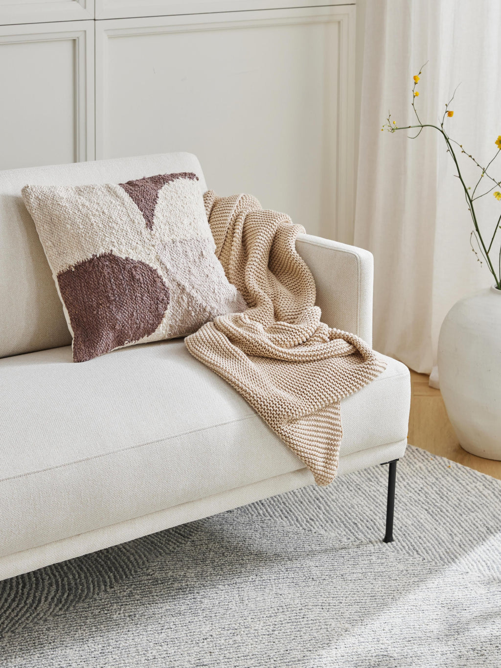 Adalyn Organic Cotton Knitted Blanket