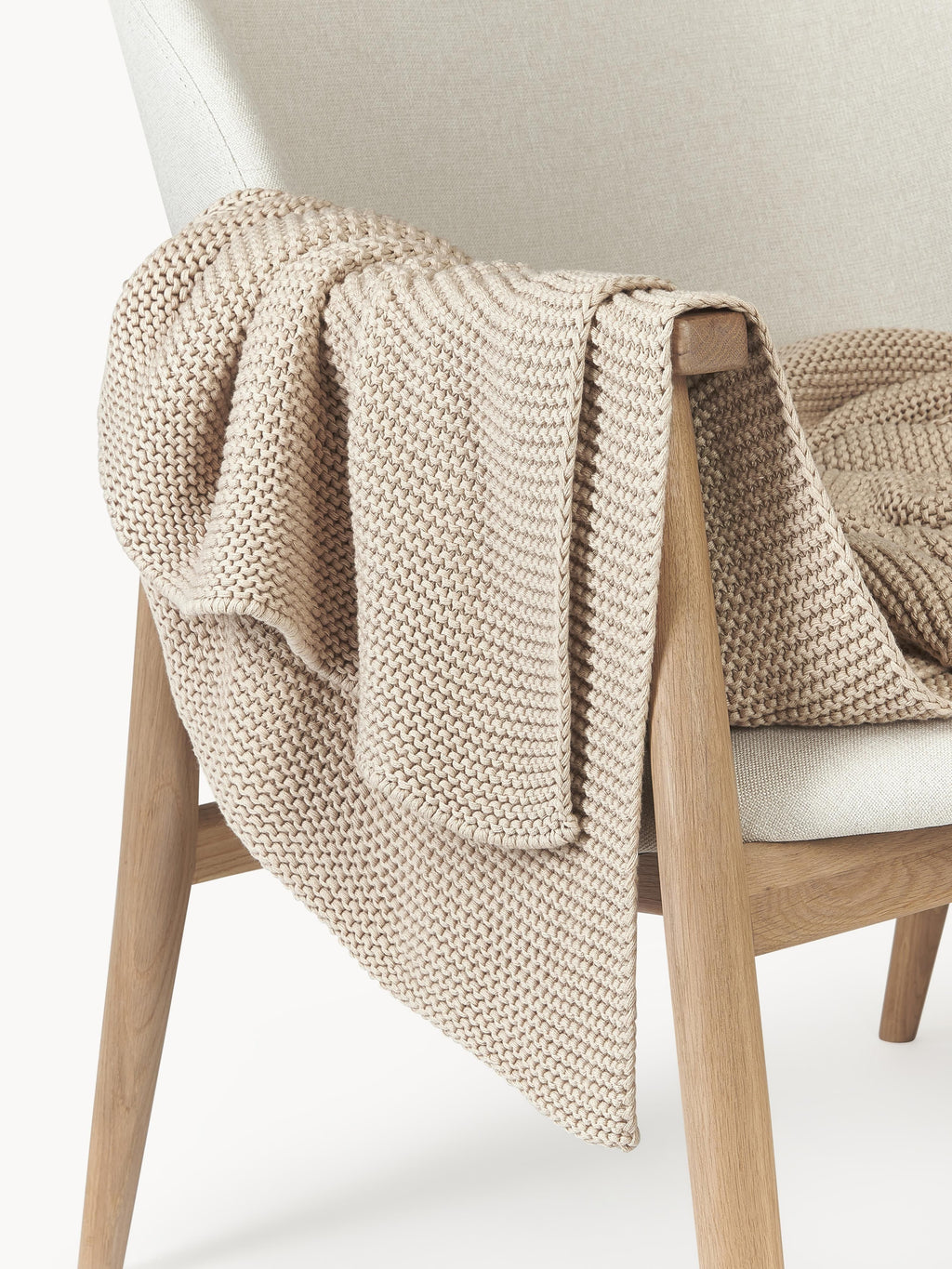 Adalyn Organic Cotton Knitted Blanket