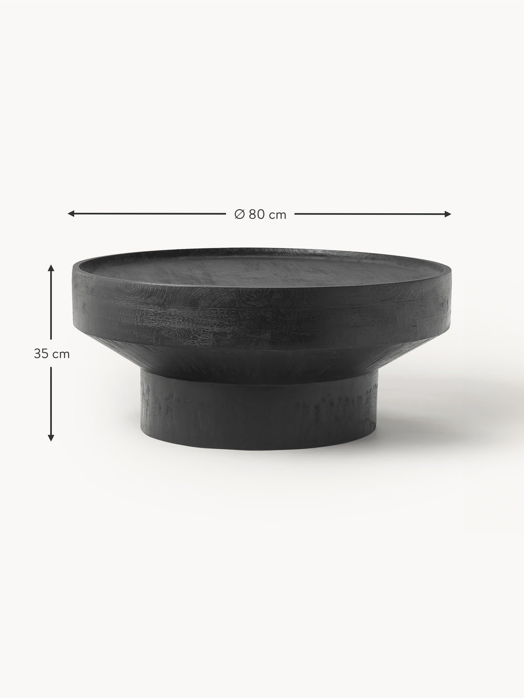 Benno Round Mango Wood Coffee Table