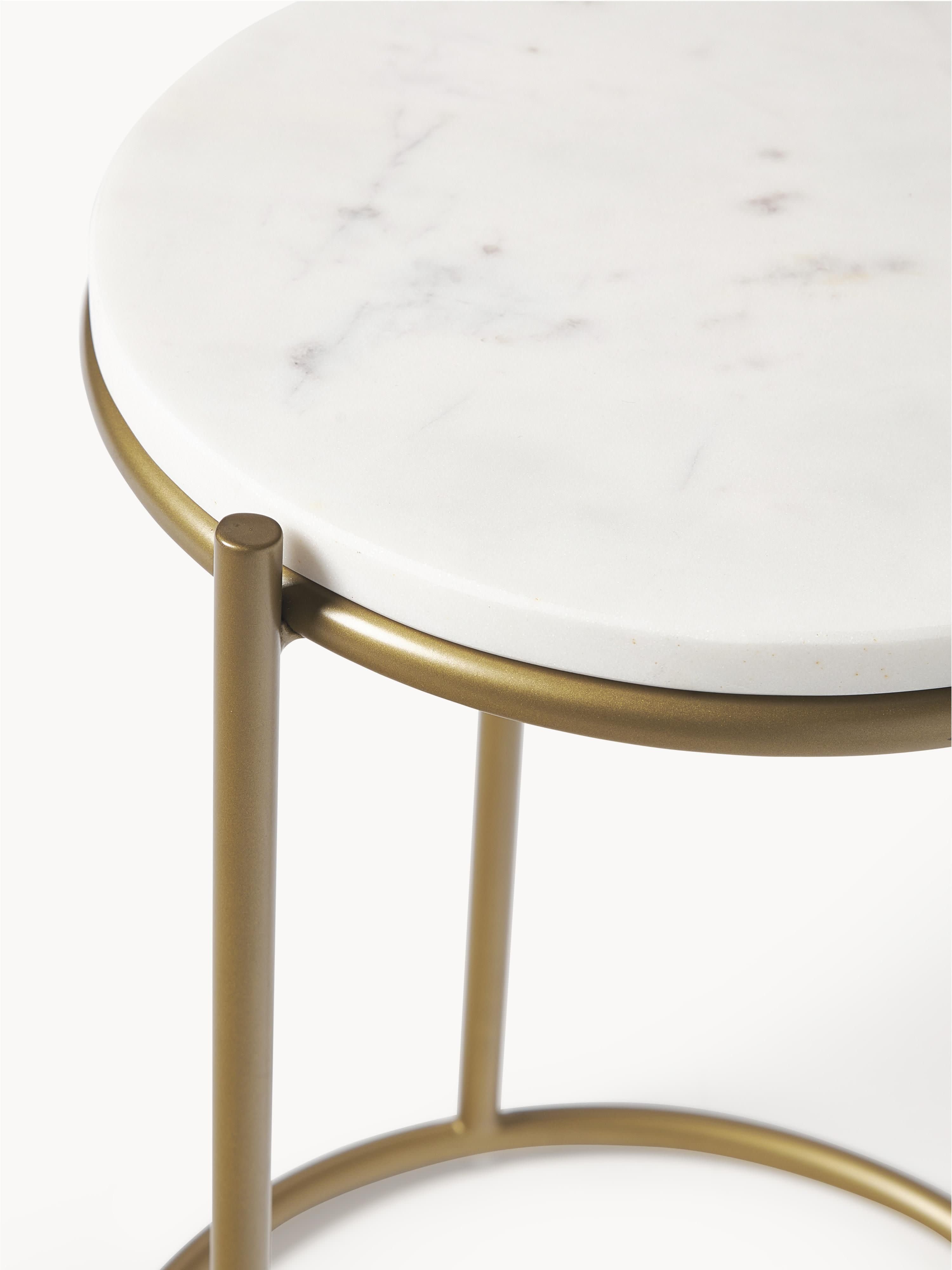 Ella Marble Side Tables, Set of 2