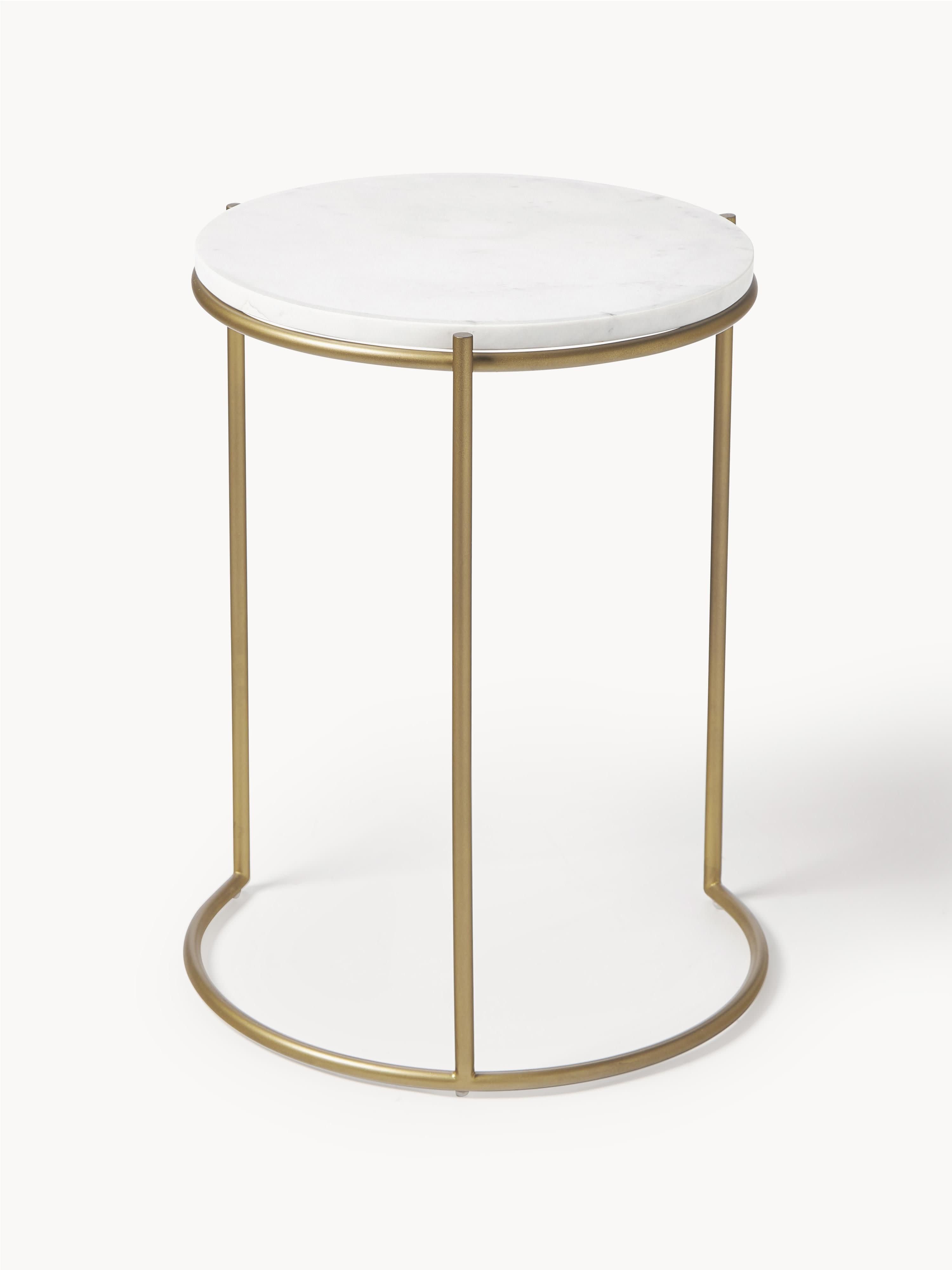 Ella Marble Side Tables, Set of 2