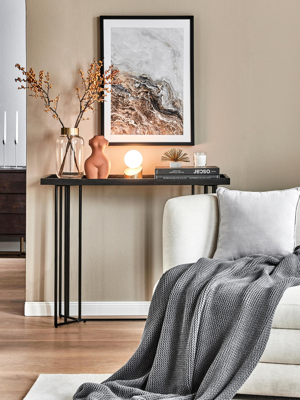 Luca Mango Wood Console Table