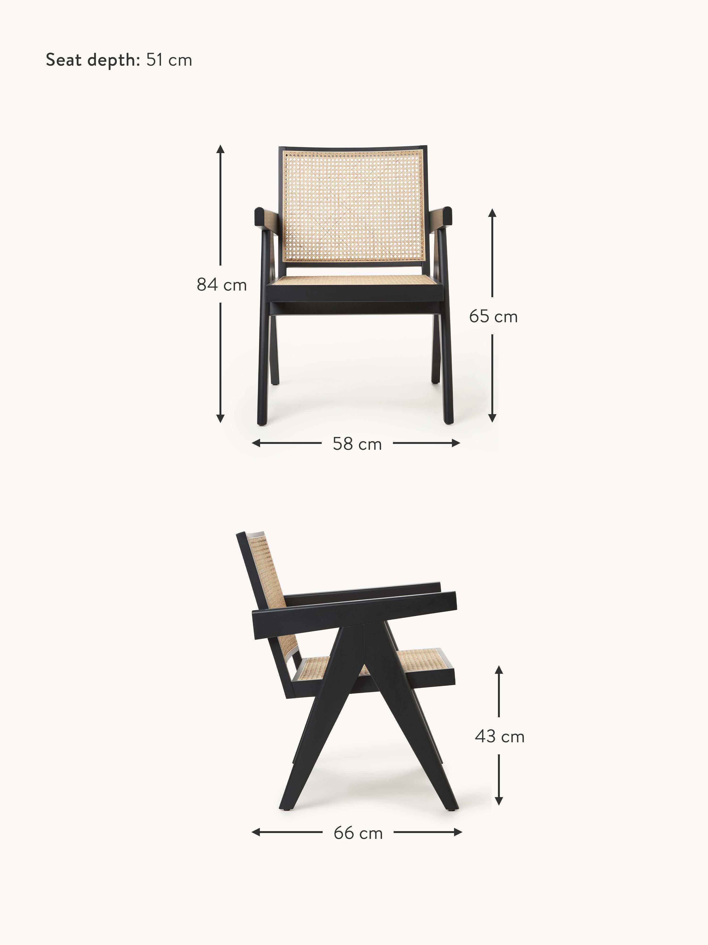 Sissi Armchair with Viennese Wickerwork
