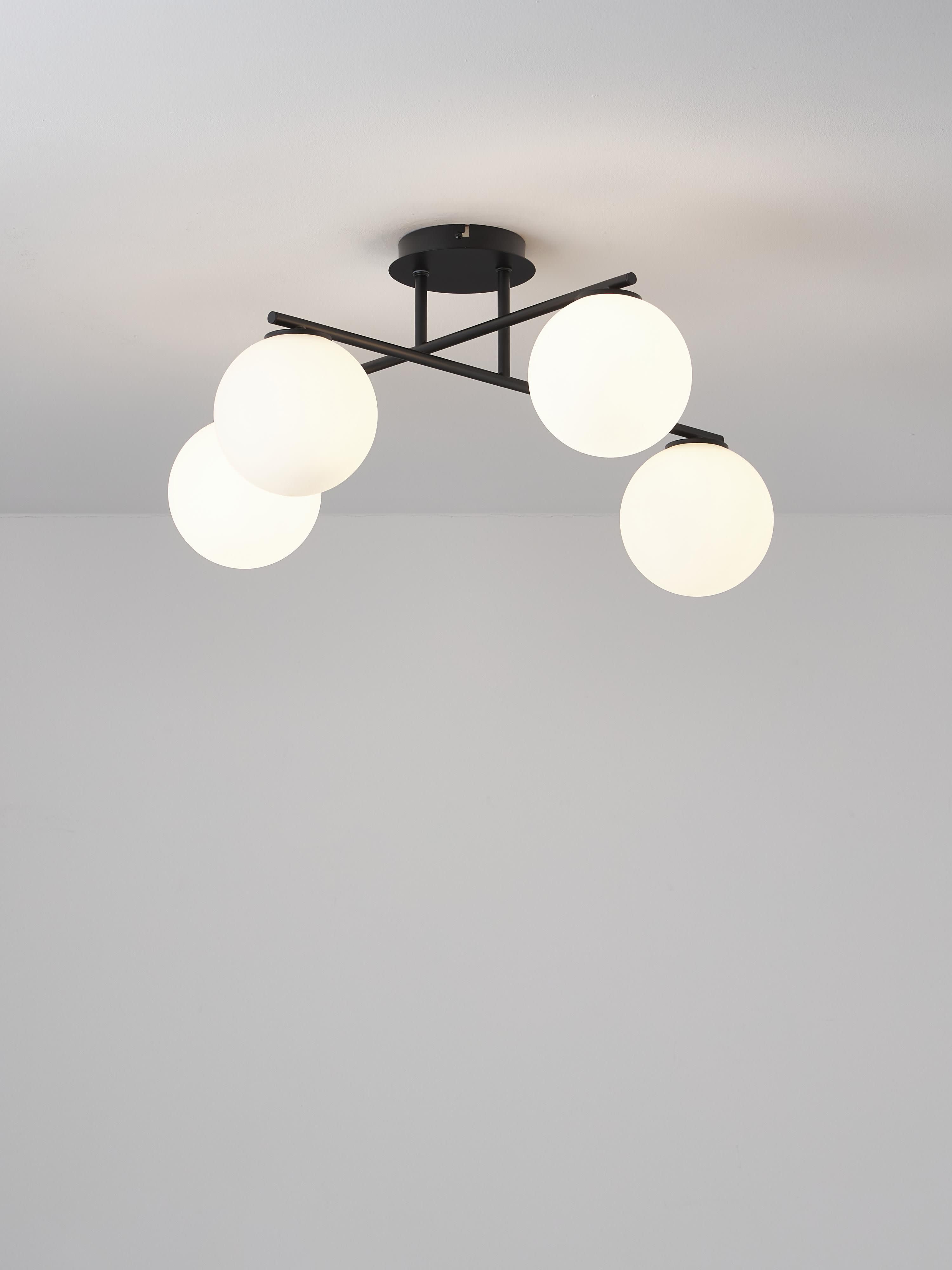Atlanta Opal Glass Ceiling Lamp