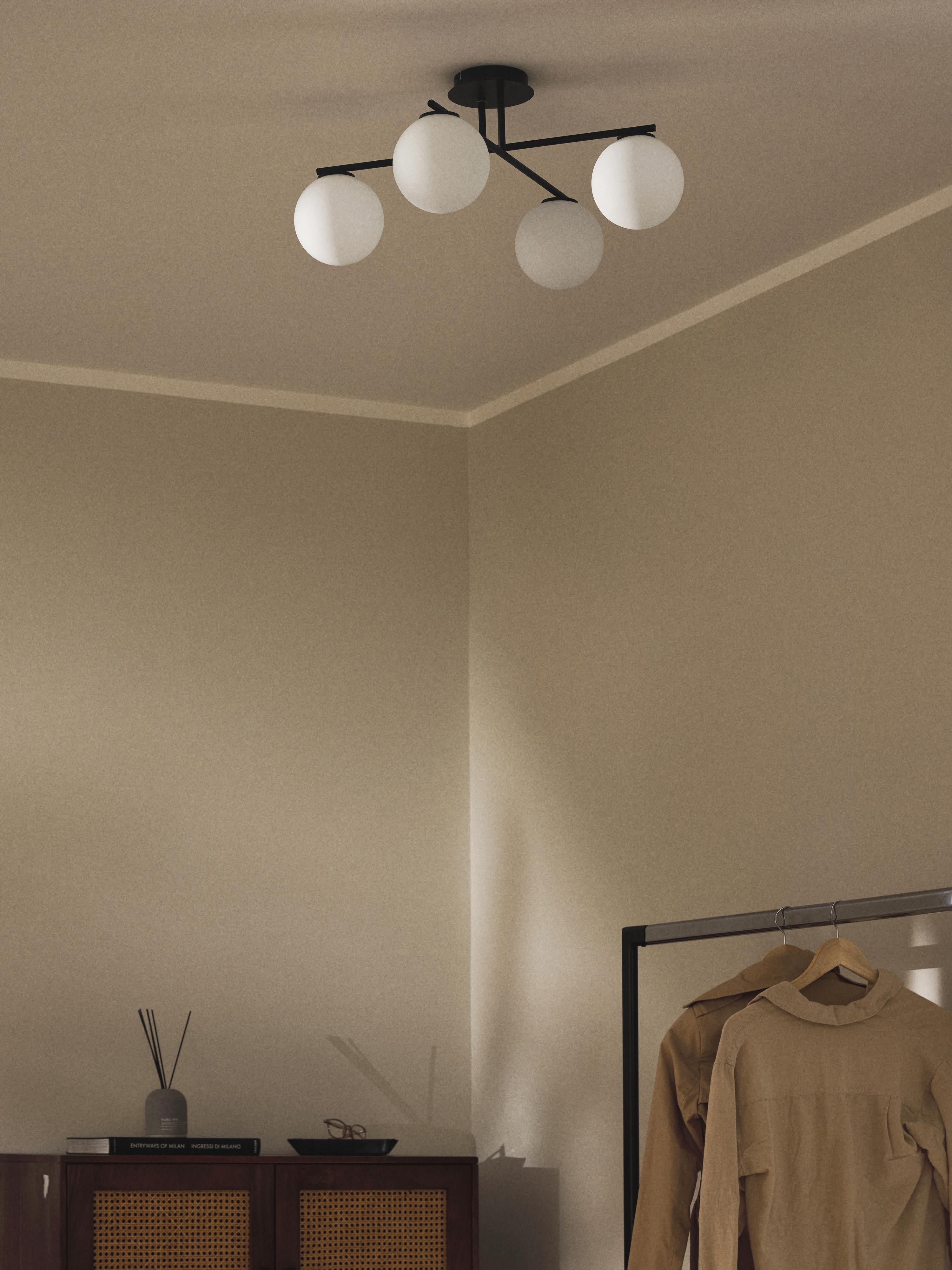 Atlanta Opal Glass Ceiling Lamp
