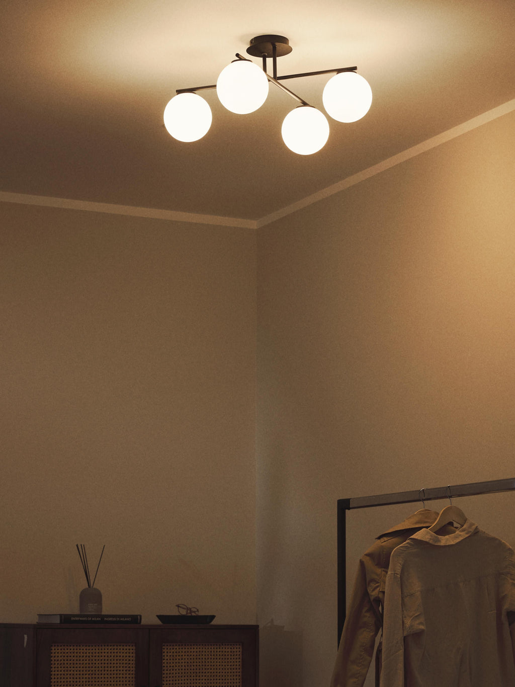 Atlanta Opal Glass Ceiling Lamp