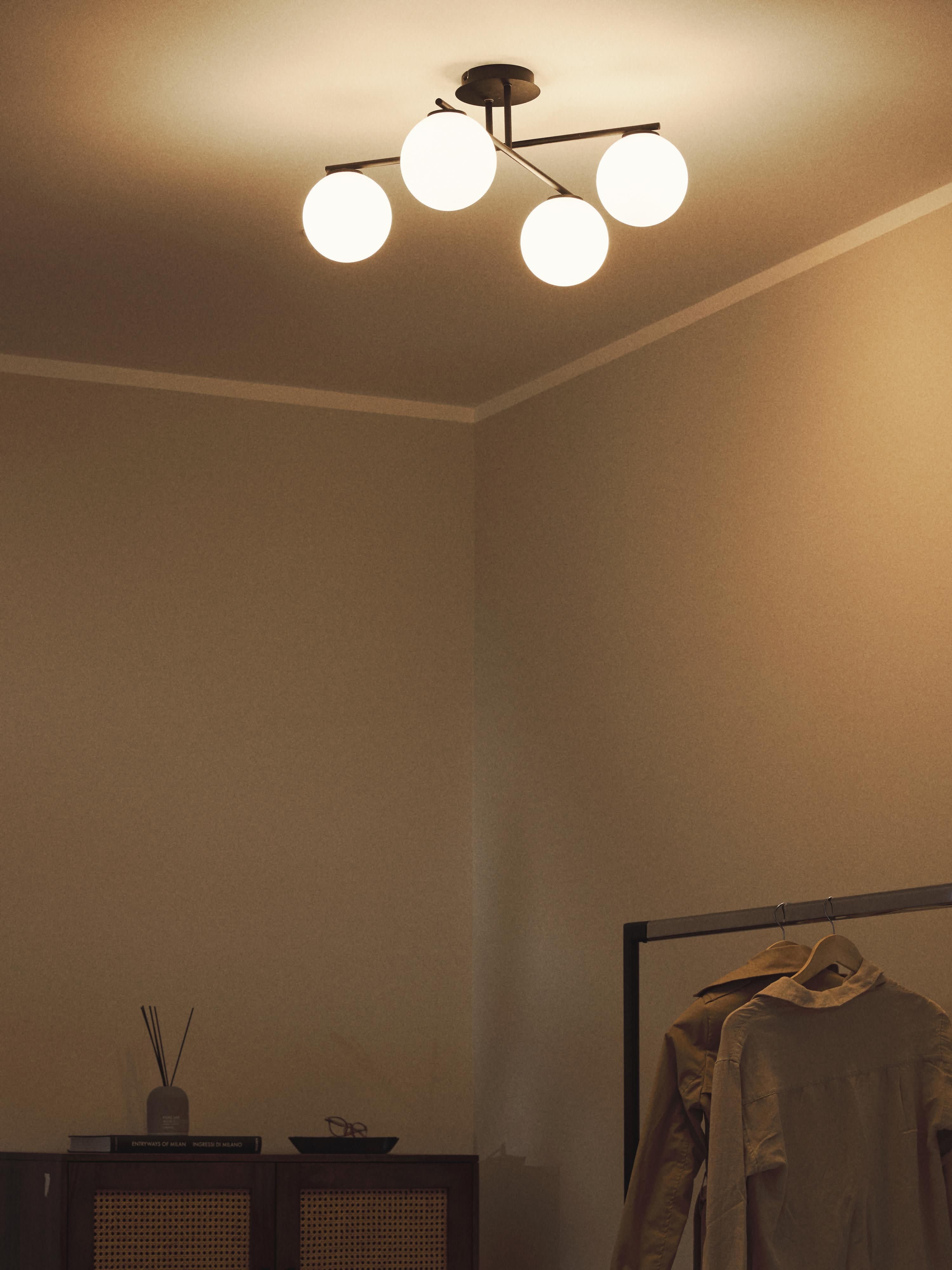 Atlanta Opal Glass Ceiling Lamp