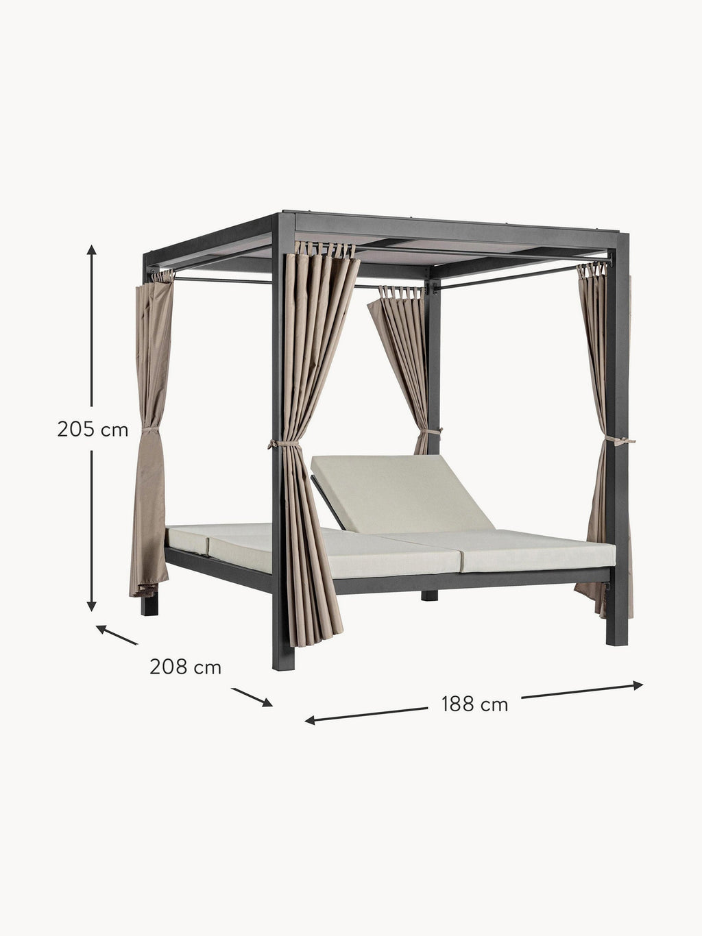 Dream Double Garden Daybed with Sunshade