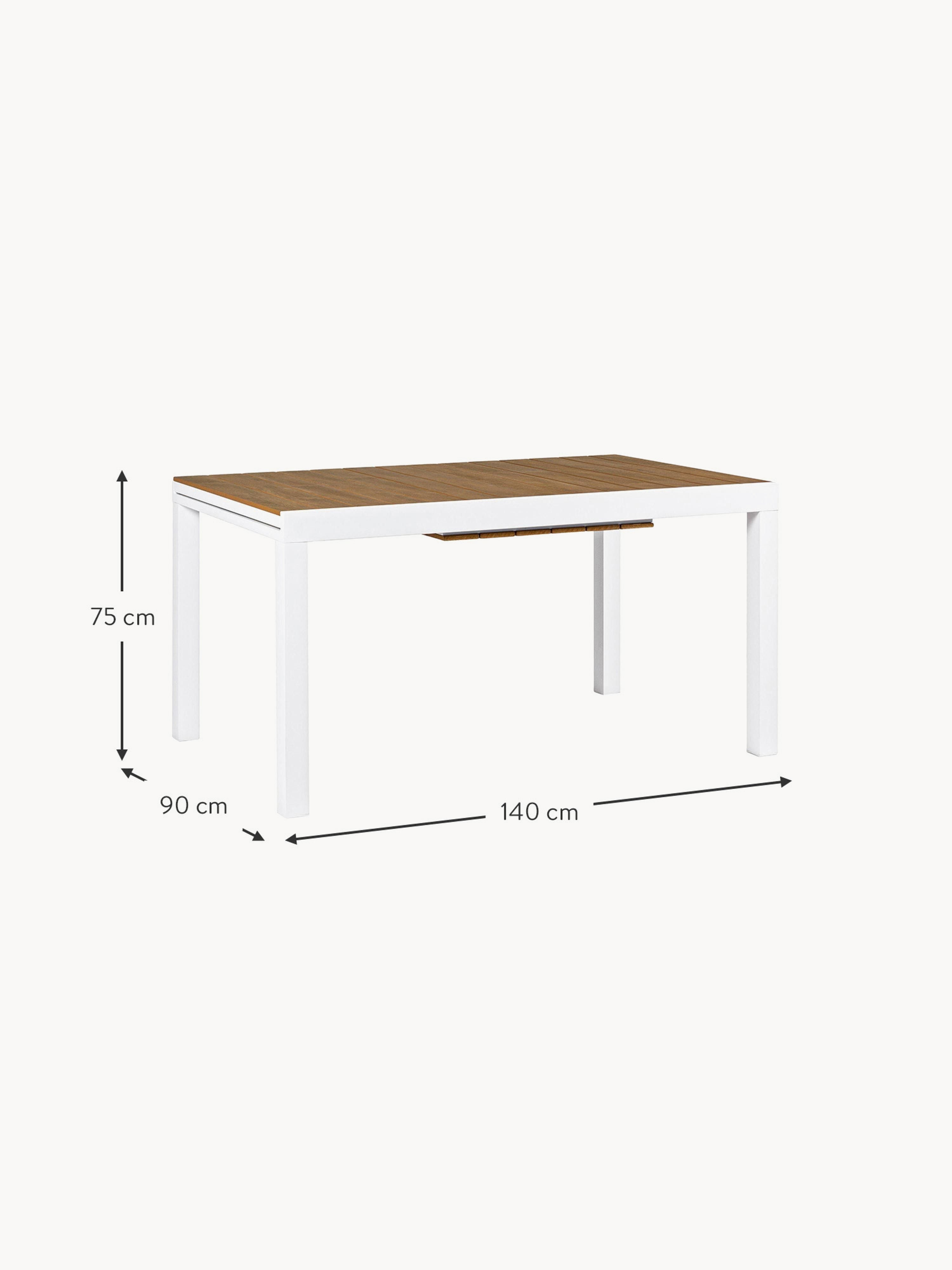 Elias Extendable Garden Table, 140- 200 x 90 cm