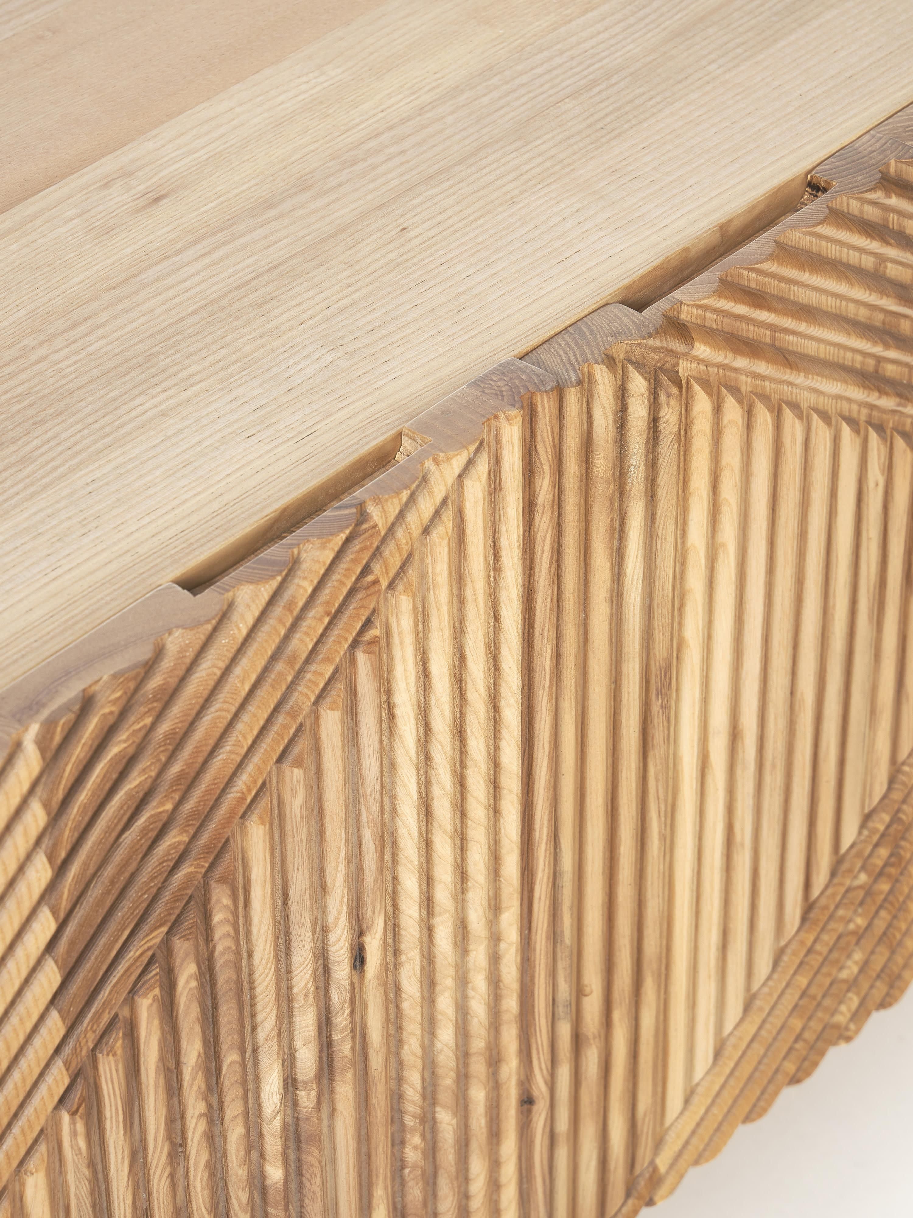 Louis Ash Wood Lowboard