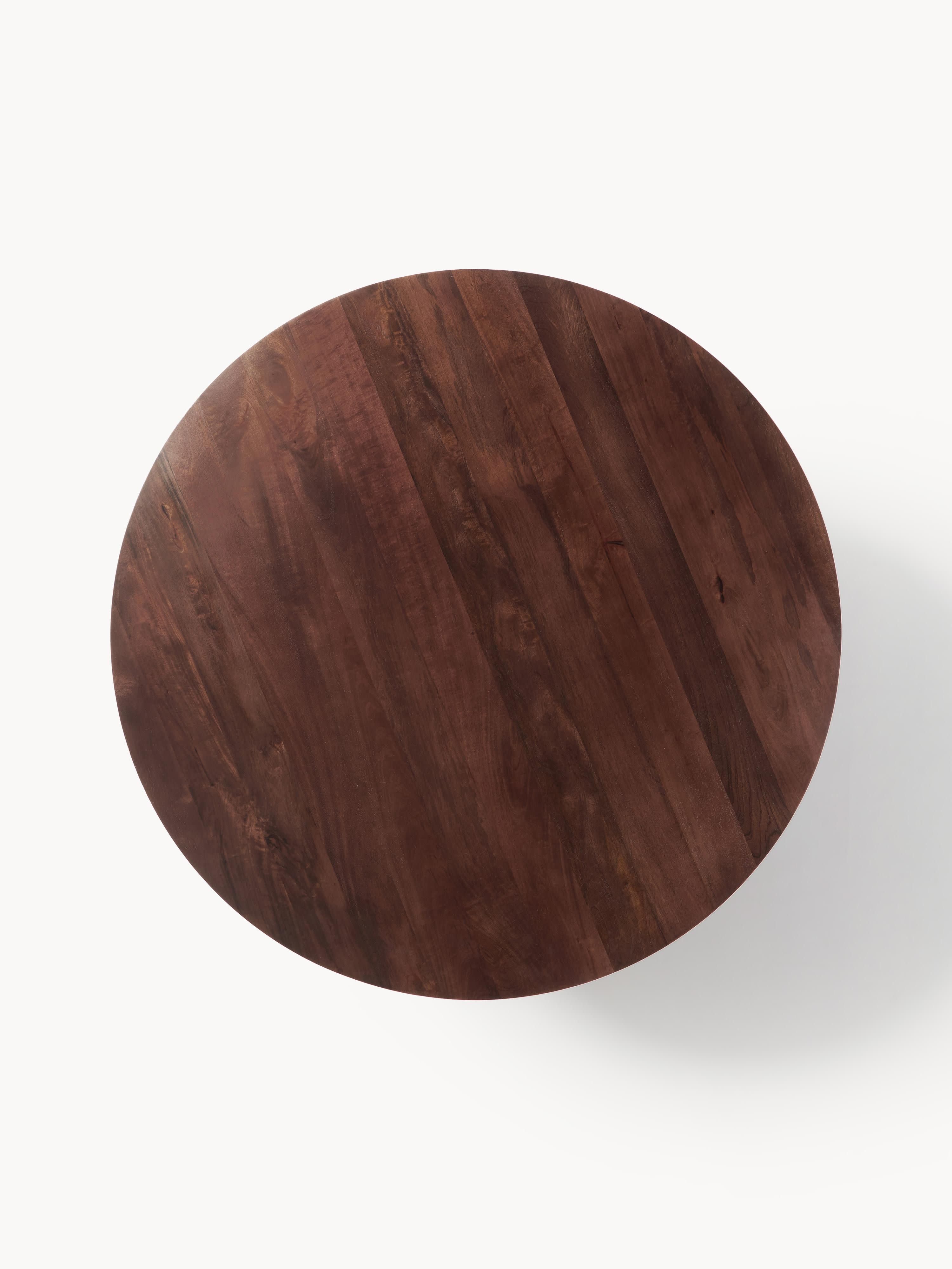 Archie Round Mango Wood Dining Table, in various sizes
