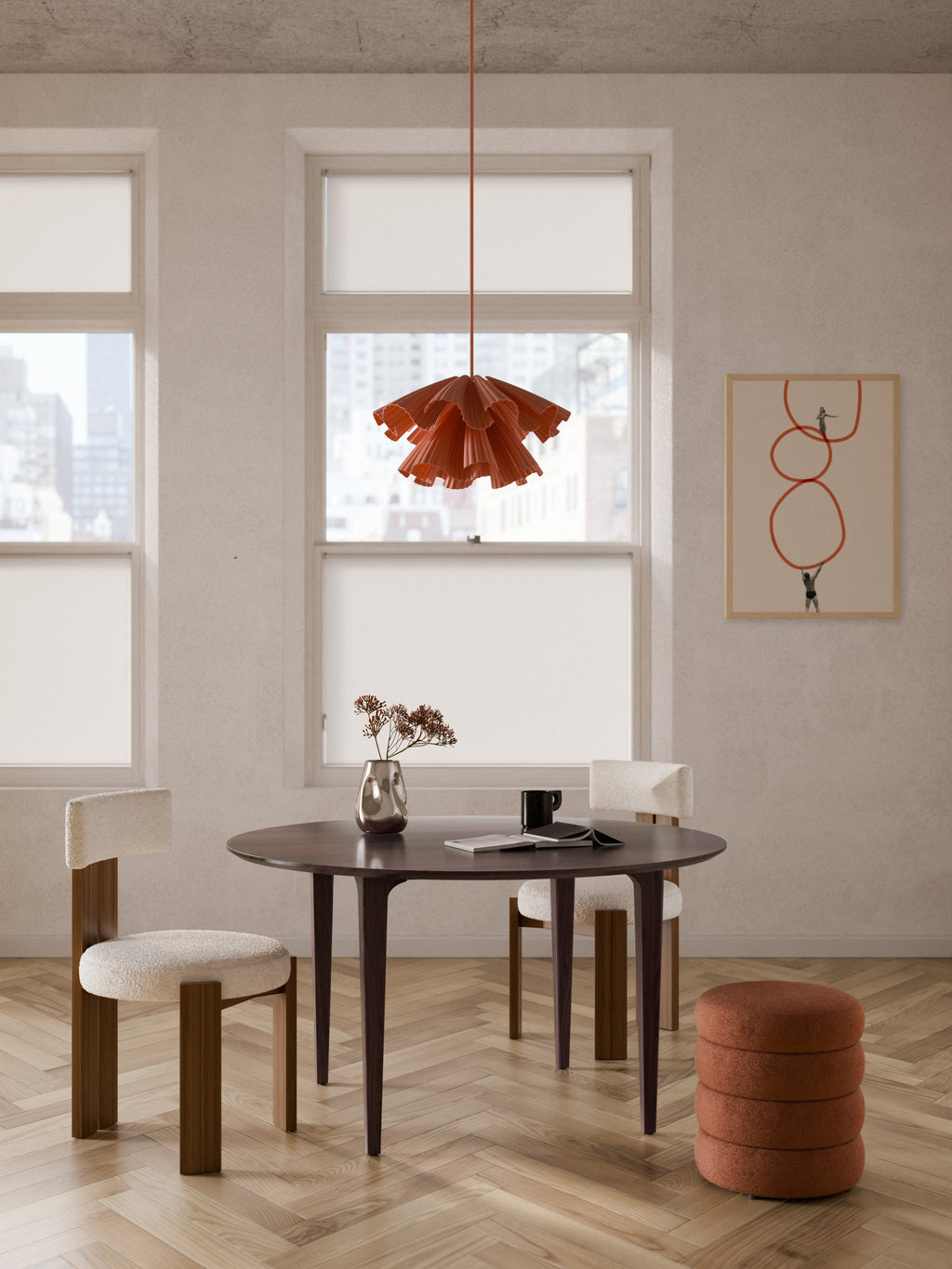 Archie Round Mango Wood Dining Table, in various sizes