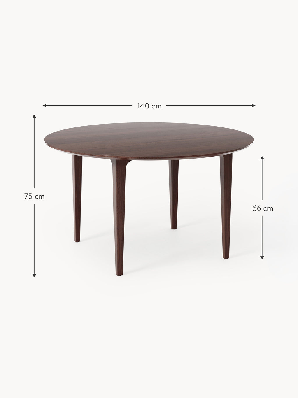Archie Round Mango Wood Dining Table, in various sizes
