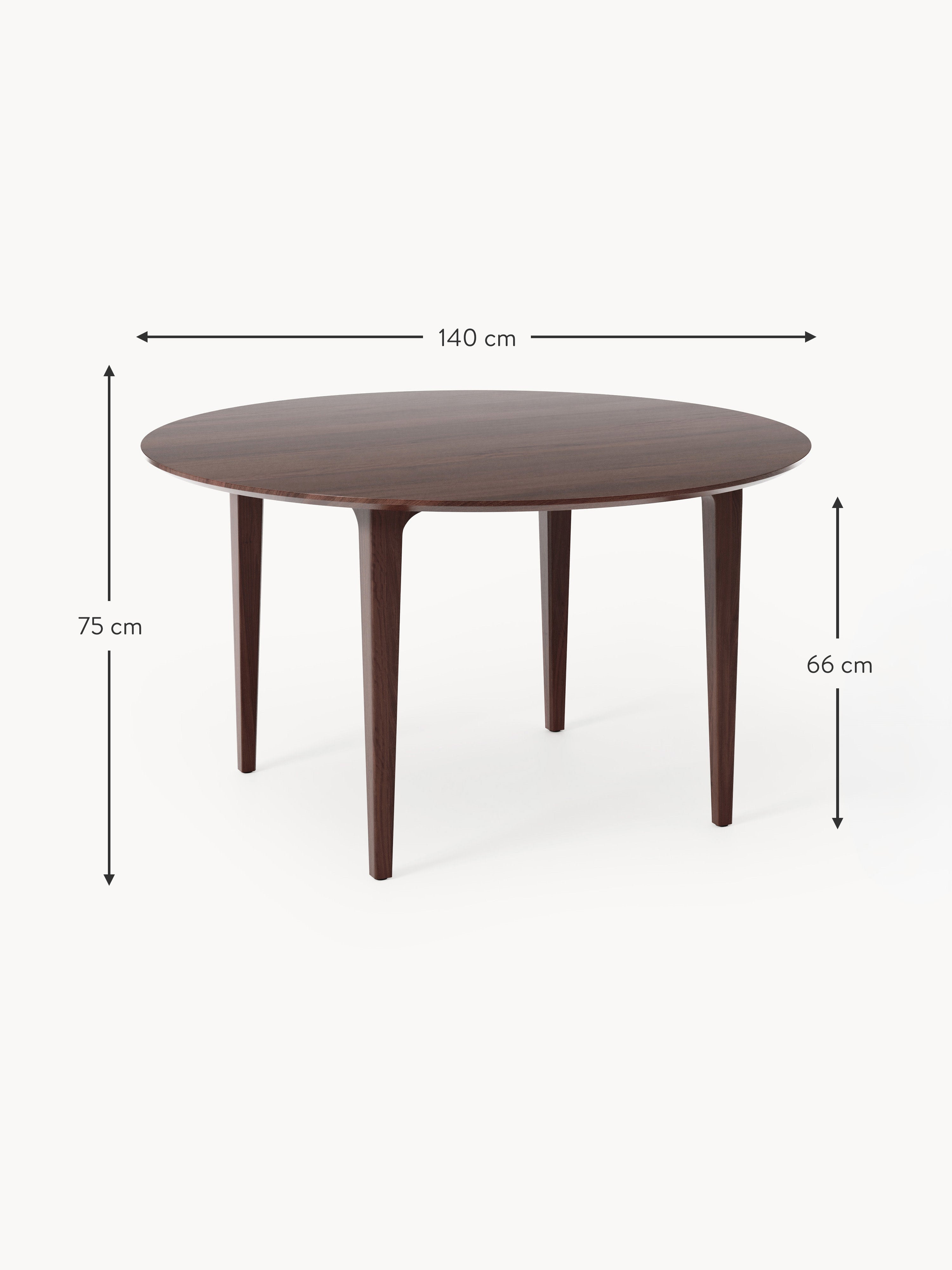 Archie Round Mango Wood Dining Table, in various sizes