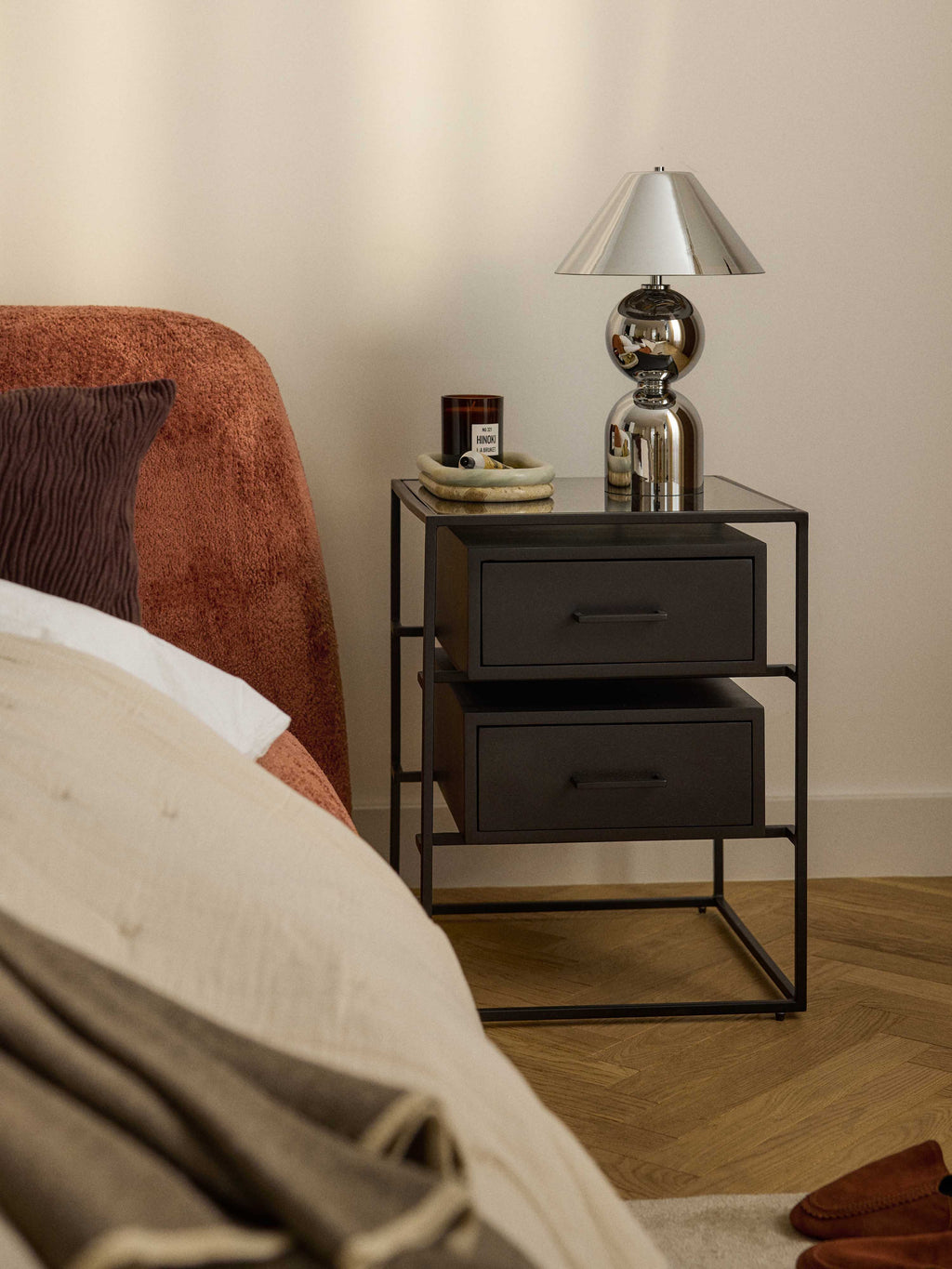 Lyle Mango Wood Bedside Table