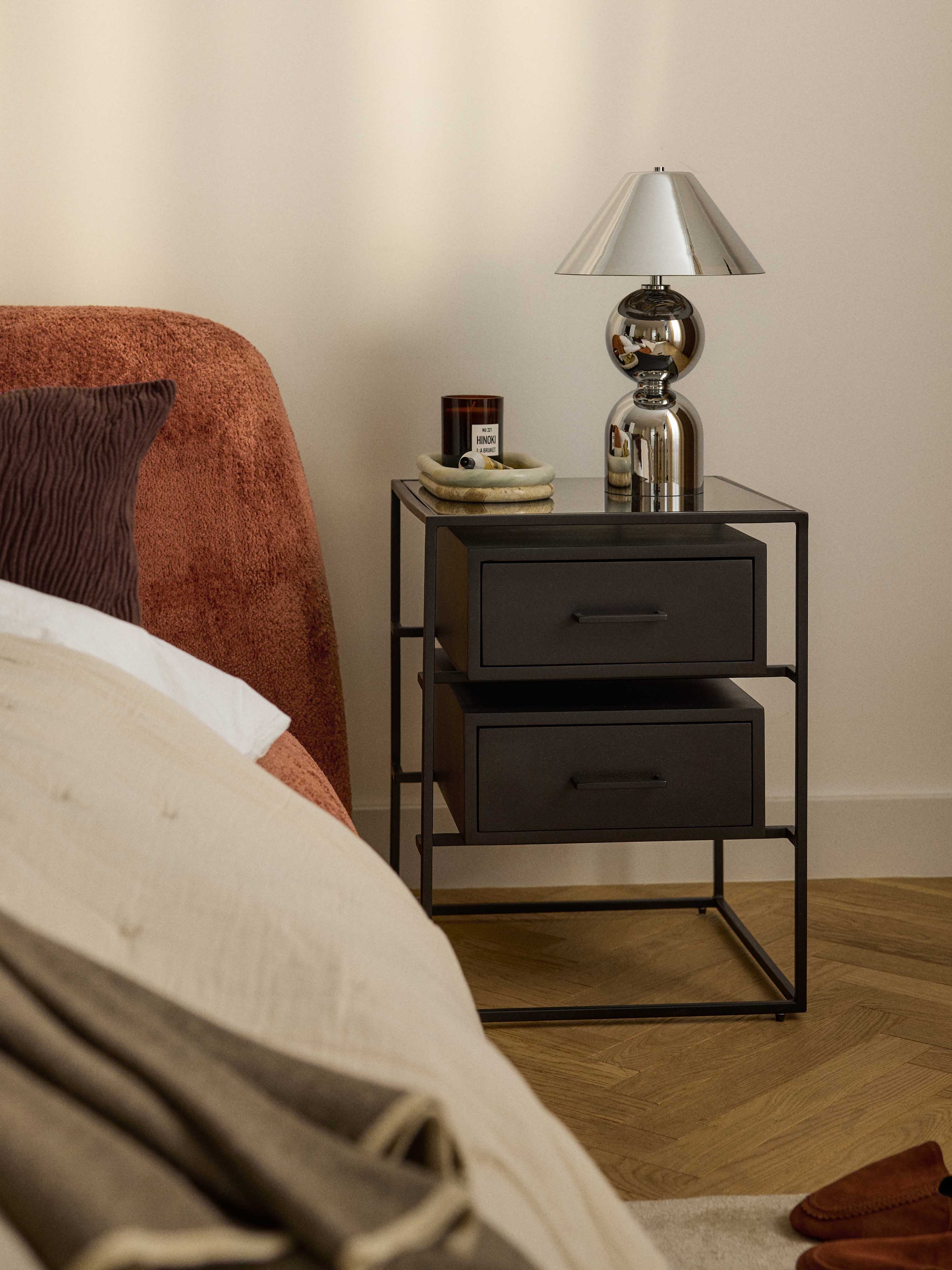 Lyle Mango Wood Bedside Table