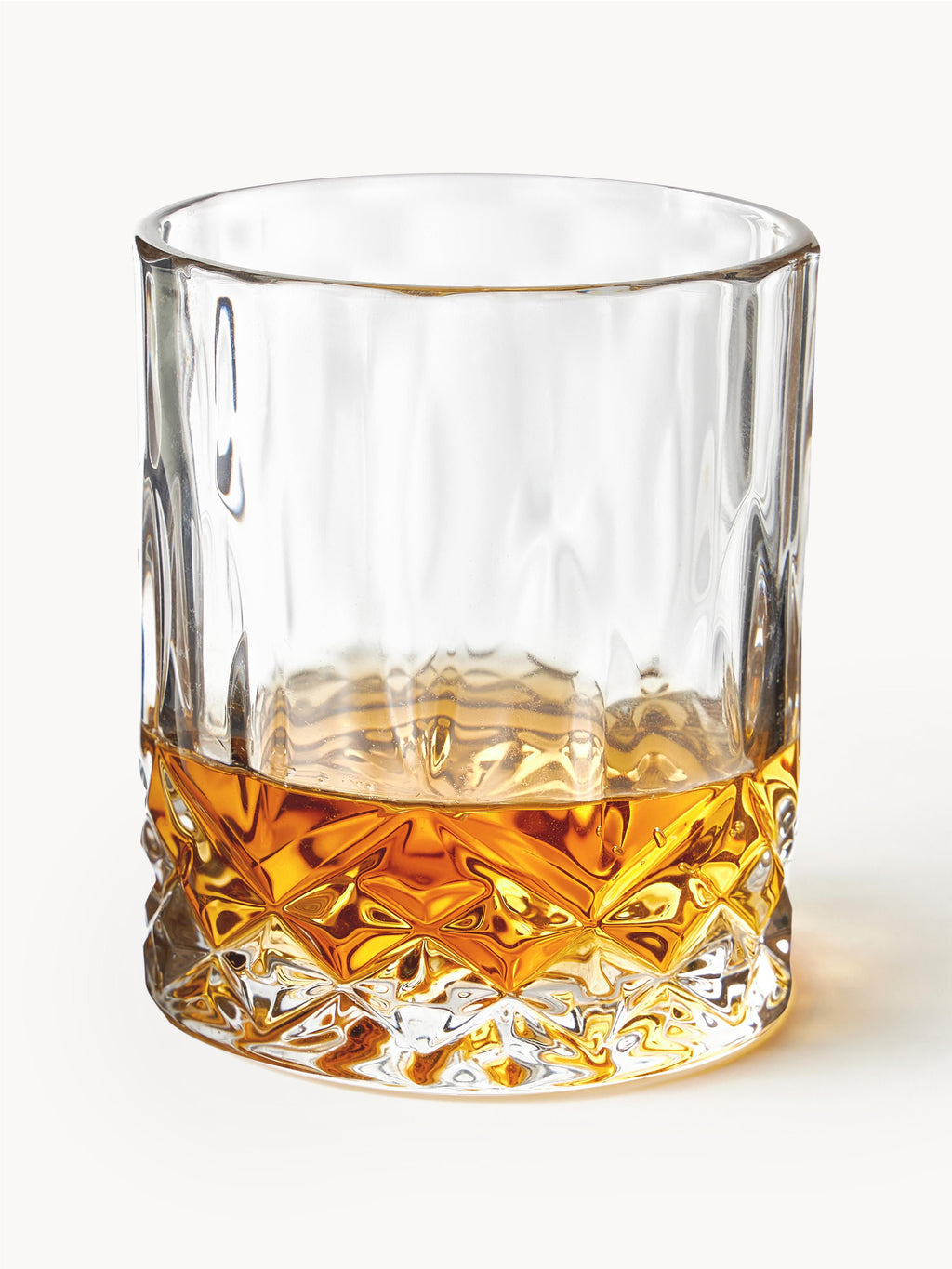 George Whisky Set with Embossed Pattern