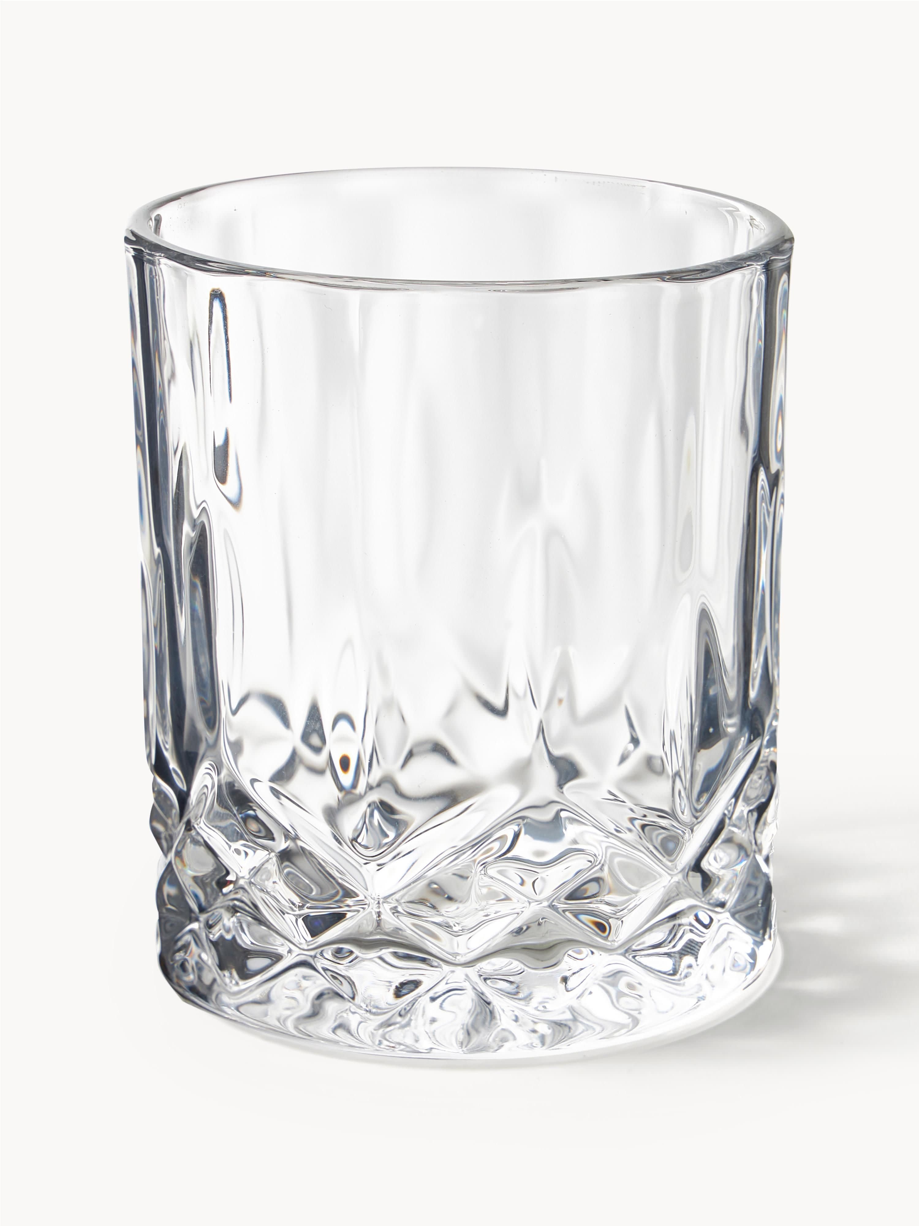 George Whisky Set with Embossed Pattern
