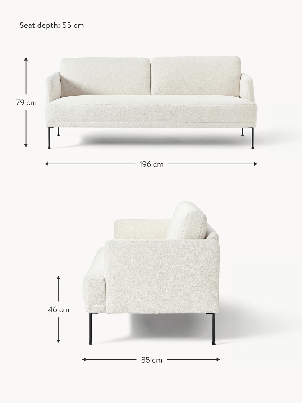 Fluente Teddy Sofa (3-seater)