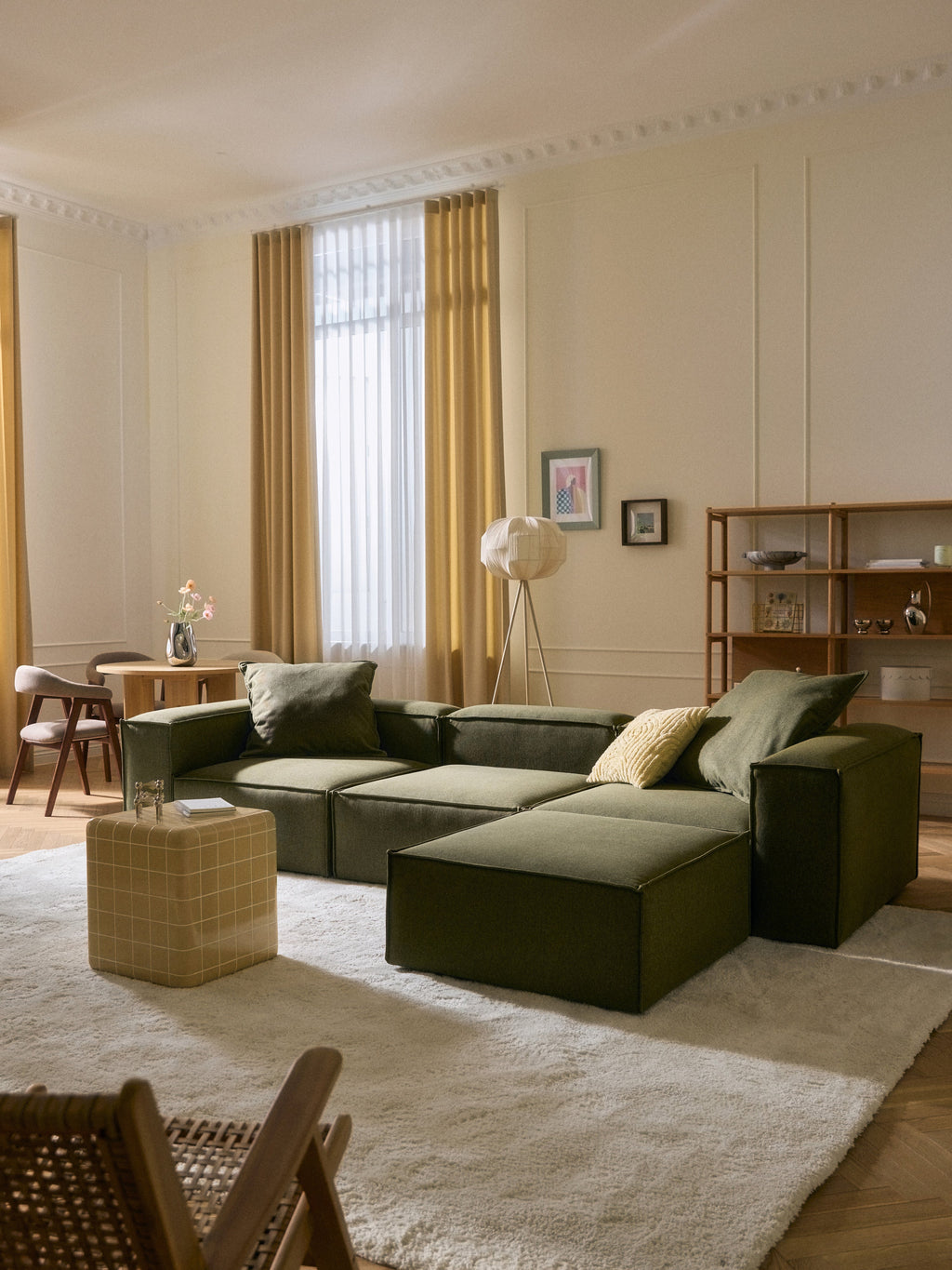 Lennon Modular Sofa (4-seater) with Ottoman (left/right)