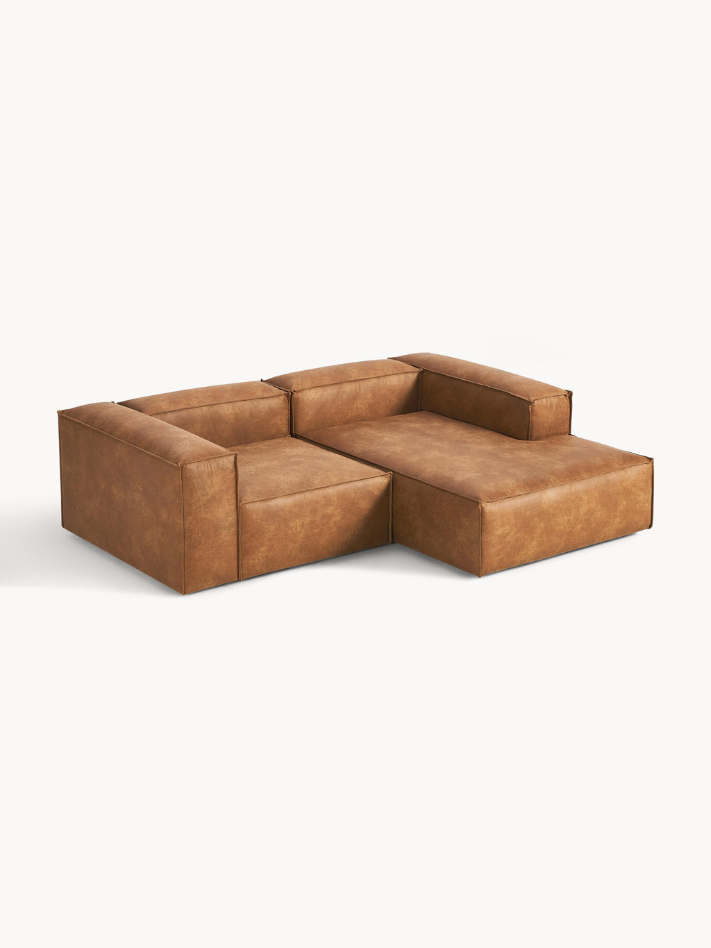 Lennon Modular Recycled Leather Corner Sofa (2-seater)