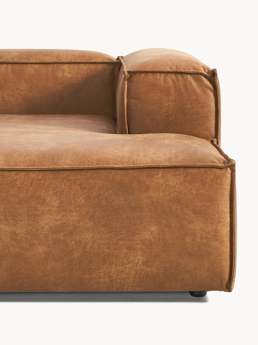 Lennon Modular Recycled Leather Corner Sofa (2-seater)