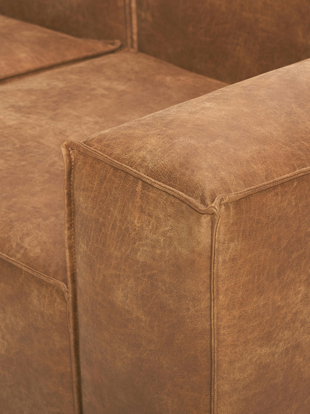 Lennon XL Modular Leather Ottoman