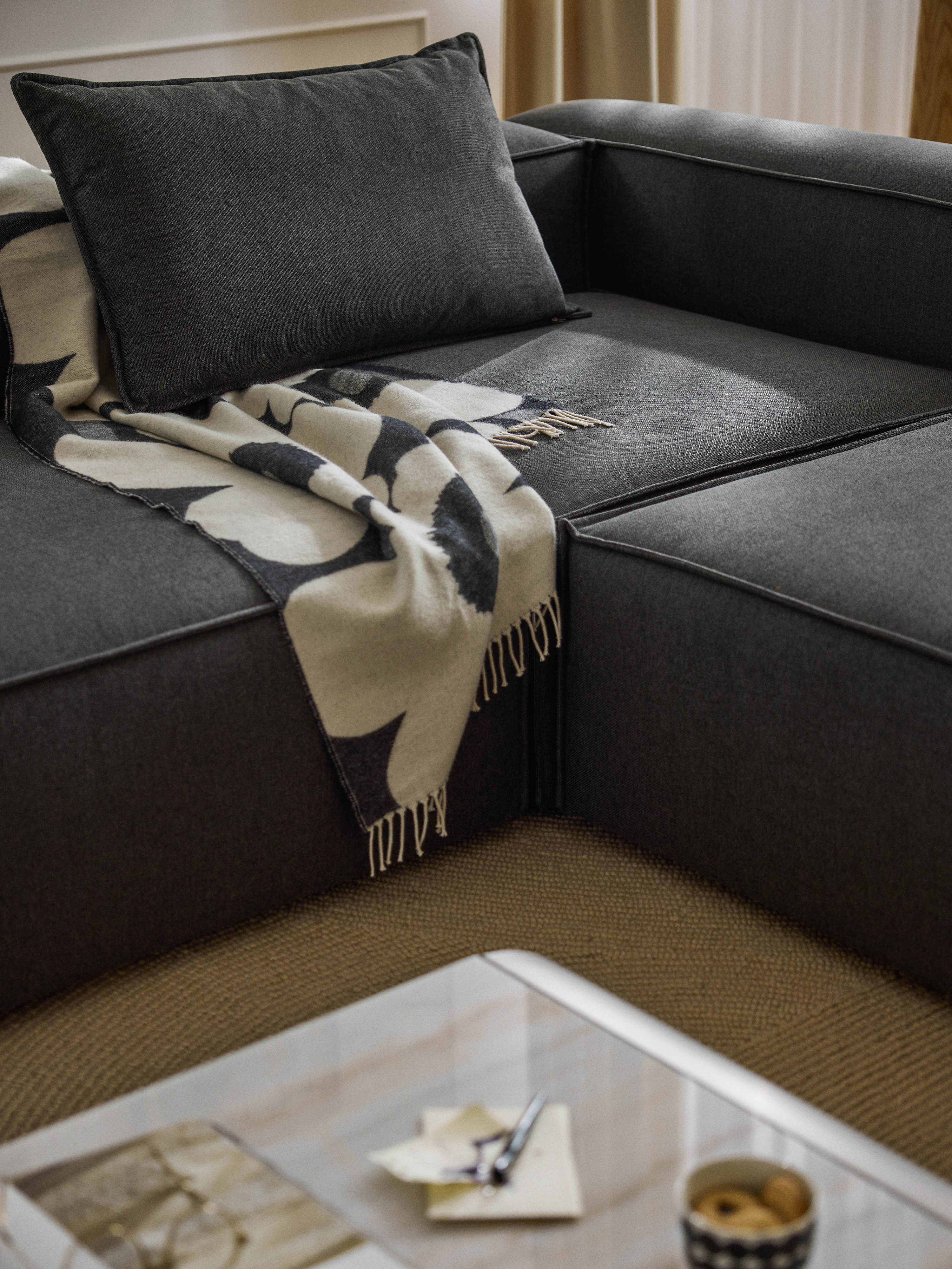 Lennon Modular Sofa (4-seater) with Ottoman (left/right)