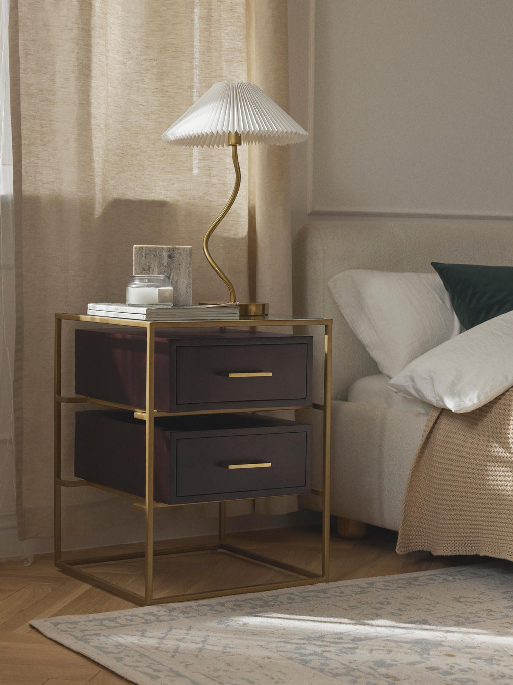Lyle Mango Wood Bedside Table
