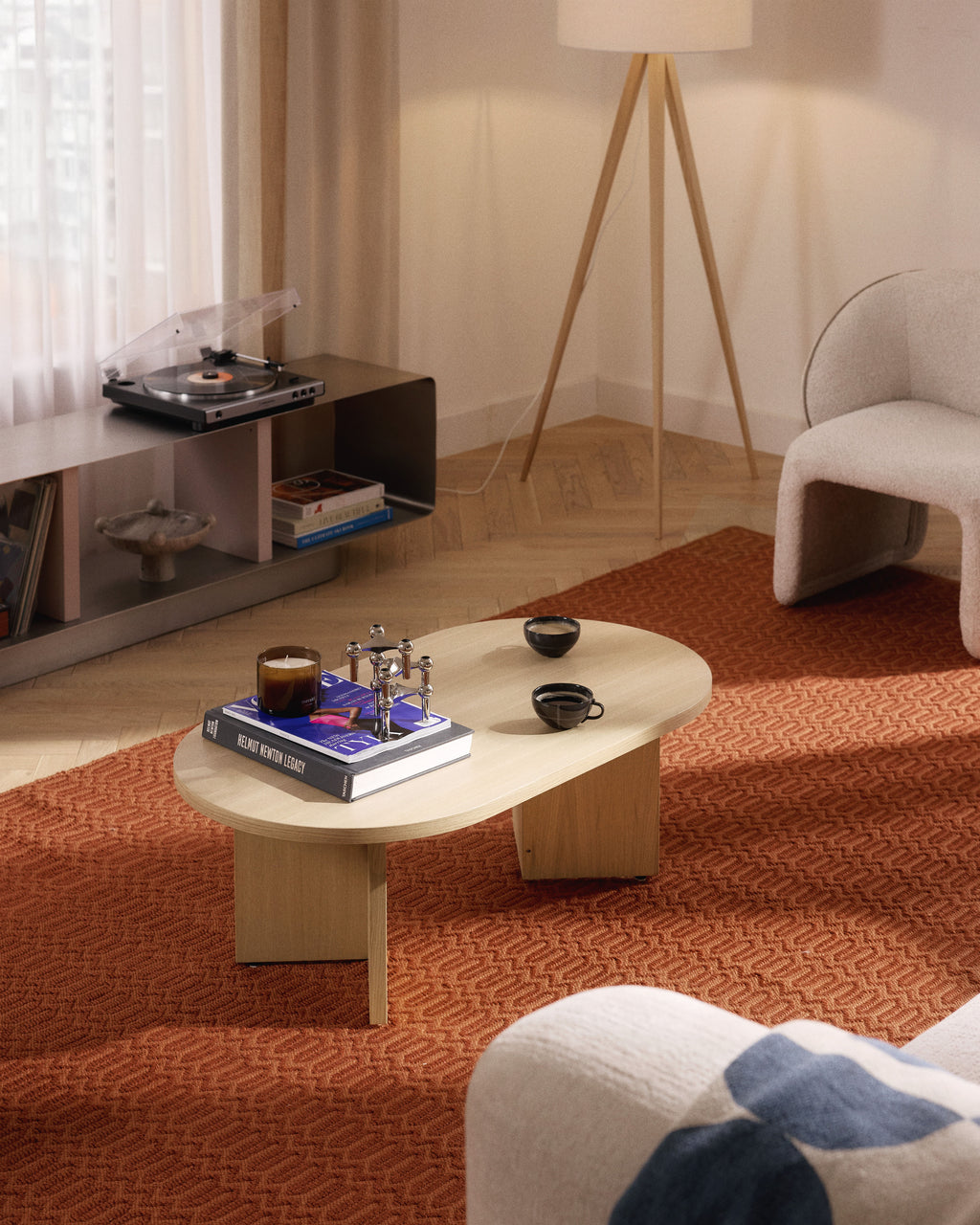 Toni Oval Wooden Coffee Table