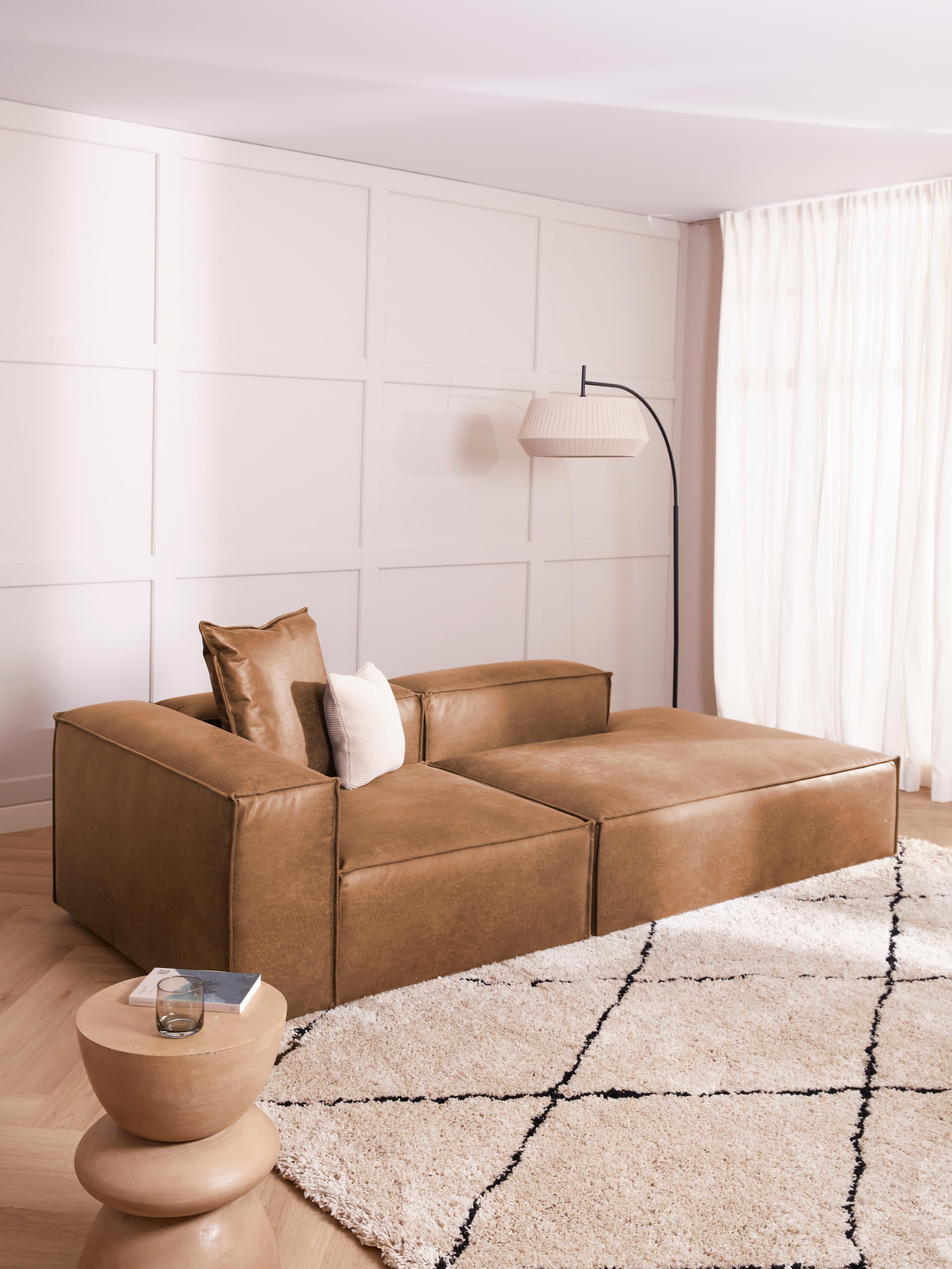 Lennon Modular Leather Ottoman