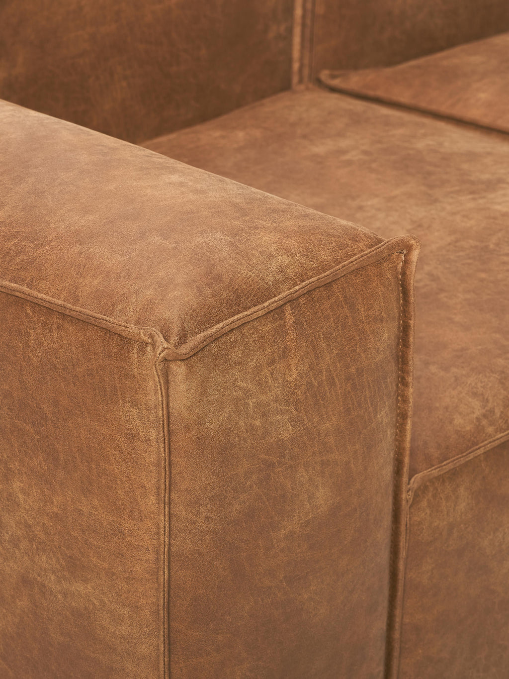 Lennon Modular Leather Ottoman
